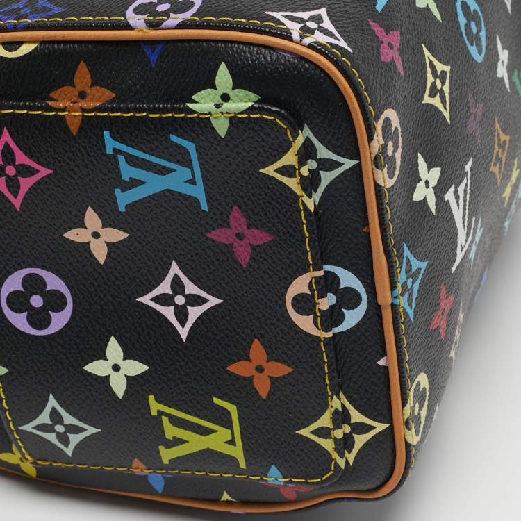 Louis Vuitton Takashi Murakami Speedy 25 Fringe Multicolor Black