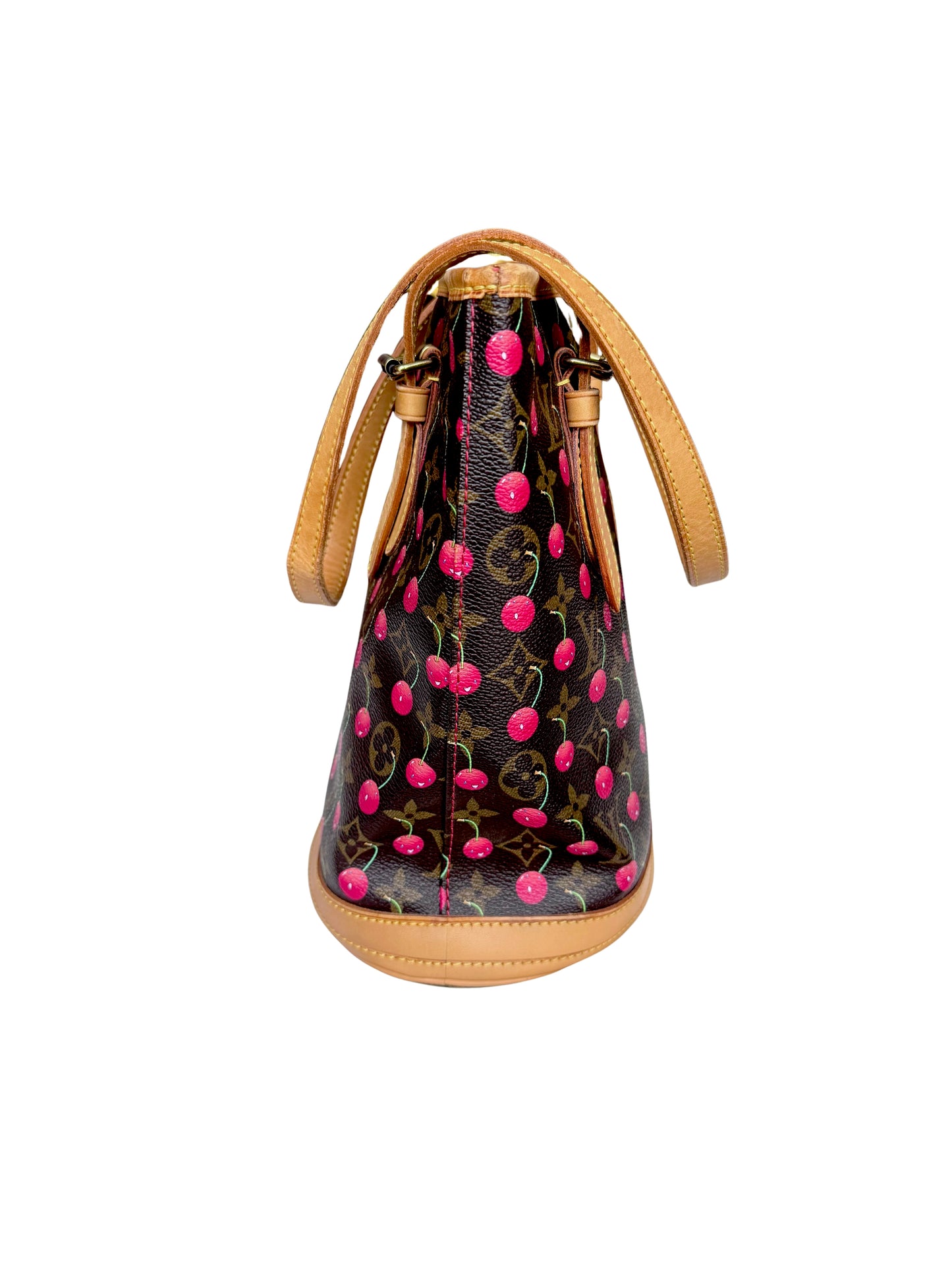 Louis Vuitton x Takashi Murakami Monogram Cerises Cherry Bucket Tote Bag PM