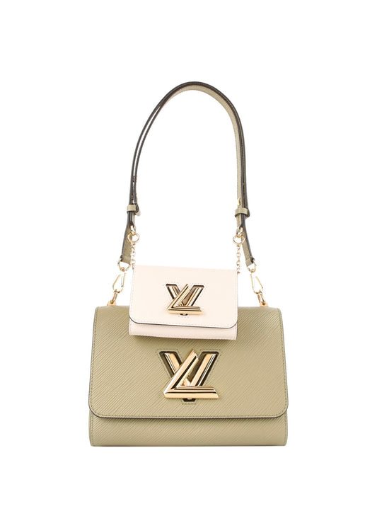 Louis Vuitton Twist MM and Twisty Green White Khaki Quartz