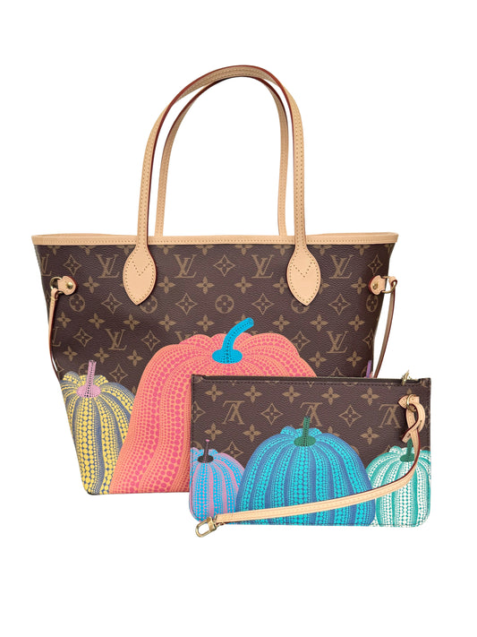 Louis Vuitton Yayoi Kusama Neverfull MM Pumpkin Dots LV x YK