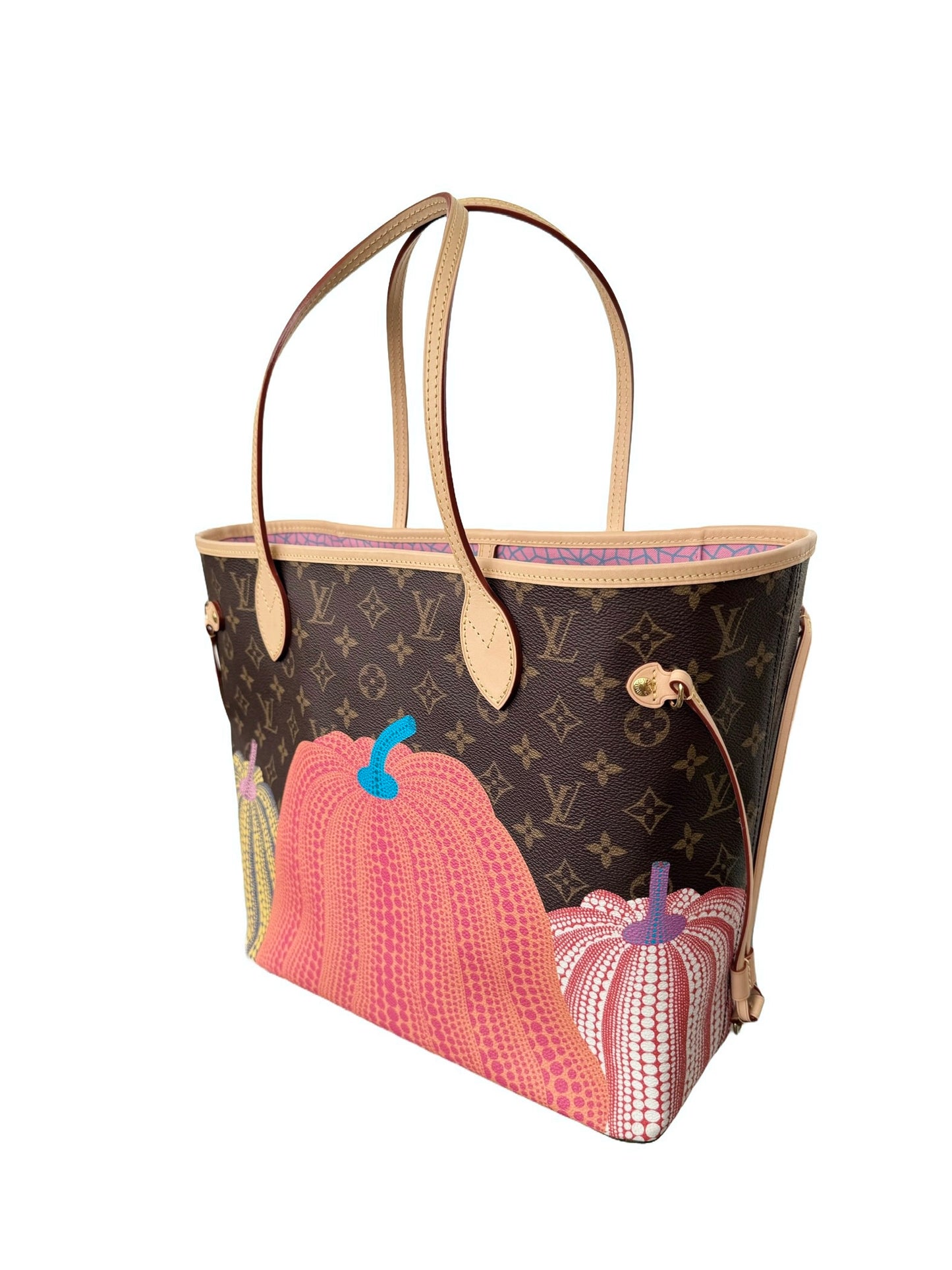 Louis Vuitton Yayoi Kusama Neverfull MM Pumpkin Dots LV x YK