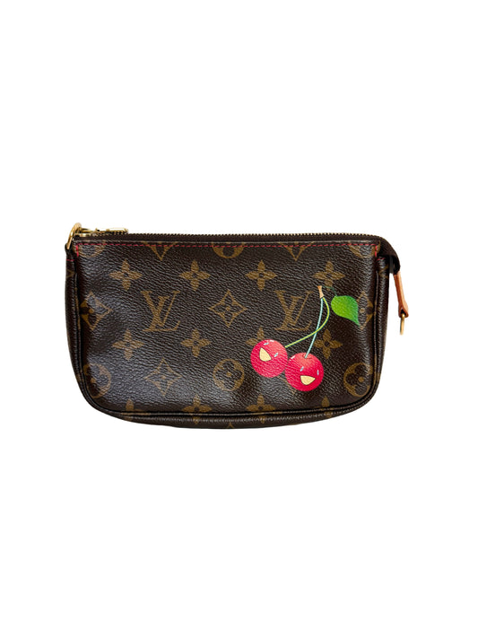 Louis Vuitton Takashi Murakami Cerises Cherry Bucket Pochette Accessories Pouch