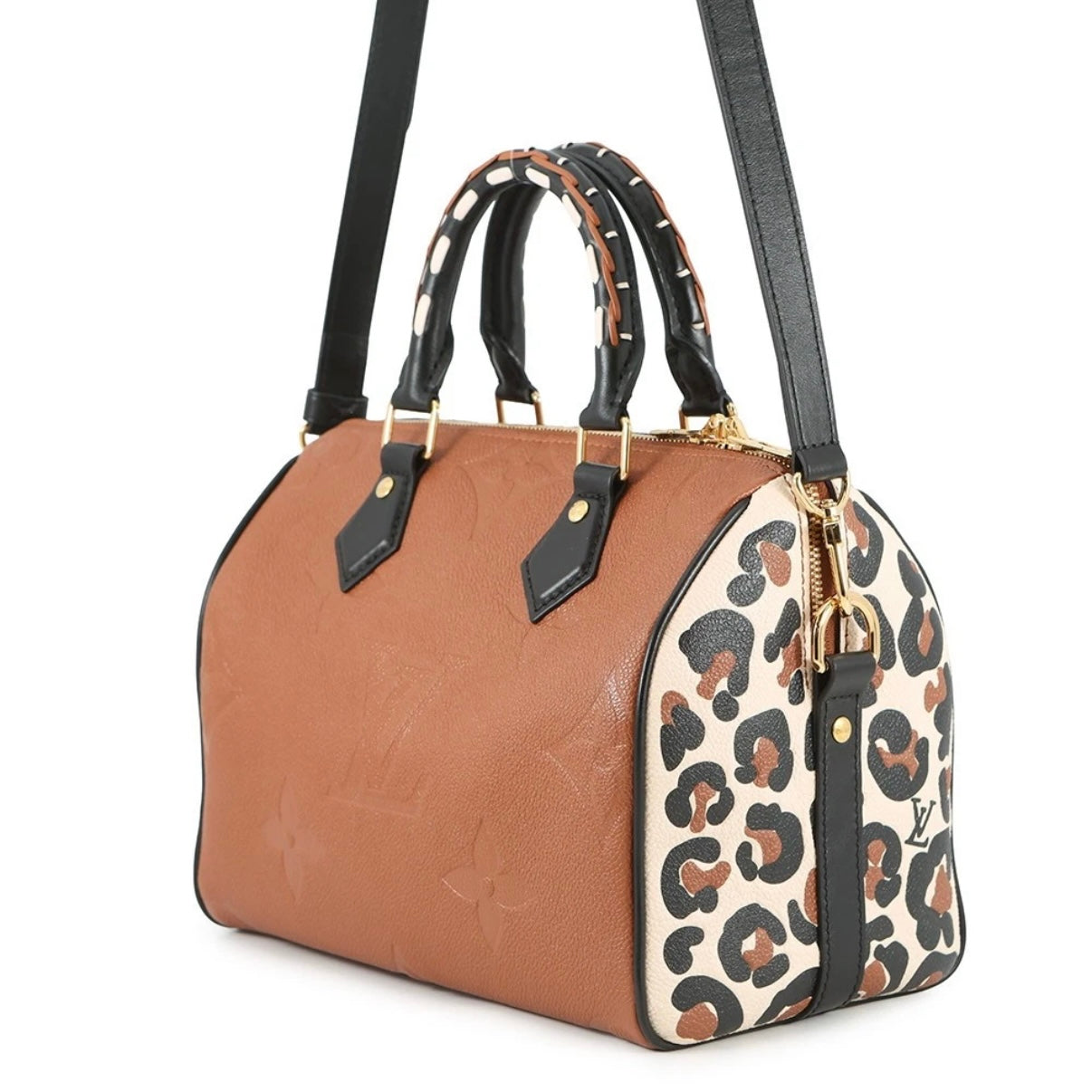 Louis Vuitton Empreinte Wild At Heart Speedy Bandouliere 25 Caramel Cognac Brown