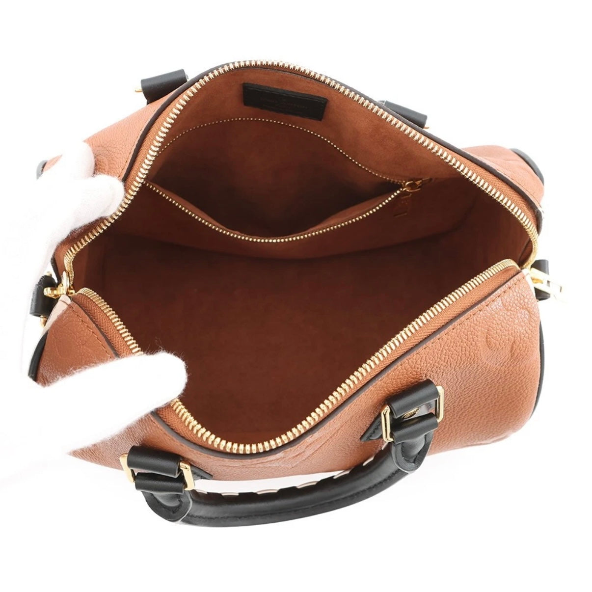 Louis Vuitton Empreinte Wild At Heart Speedy Bandouliere 25 Caramel Cognac Brown