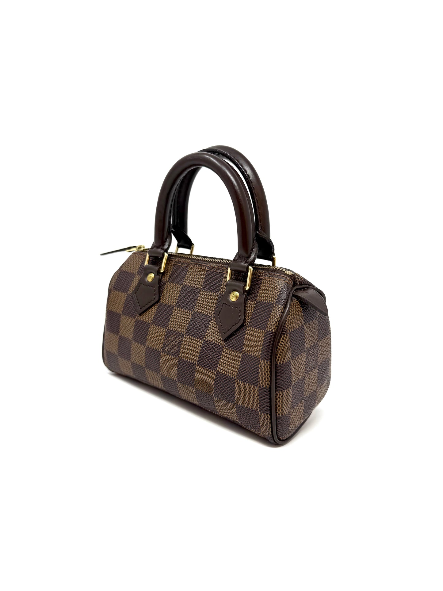 Louis Vuitton Speedy Mini HL Handbag Damier Ebene Limited Edition Special Order