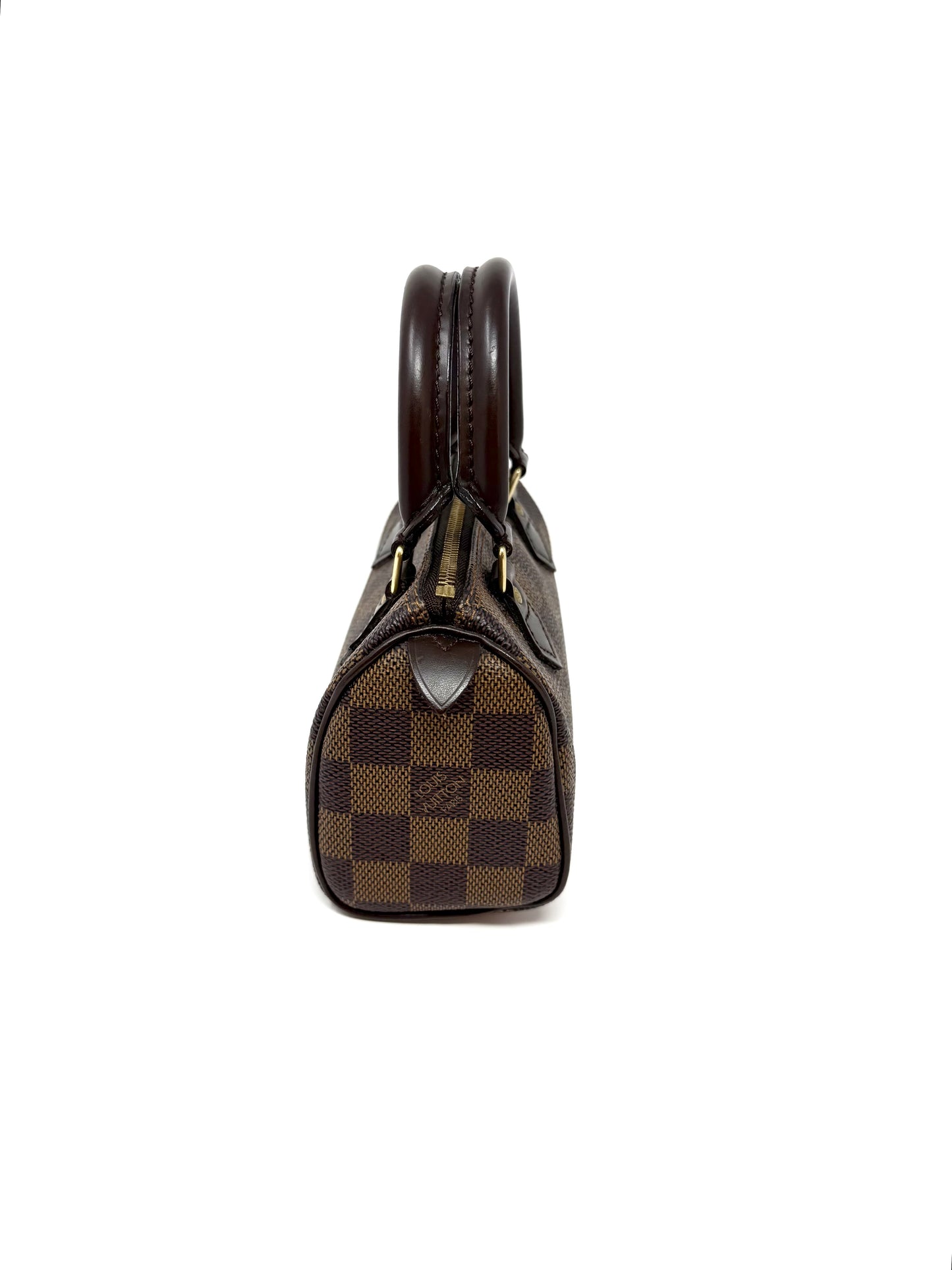 Louis Vuitton Speedy Mini HL Handbag Damier Ebene Limited Edition Special Order