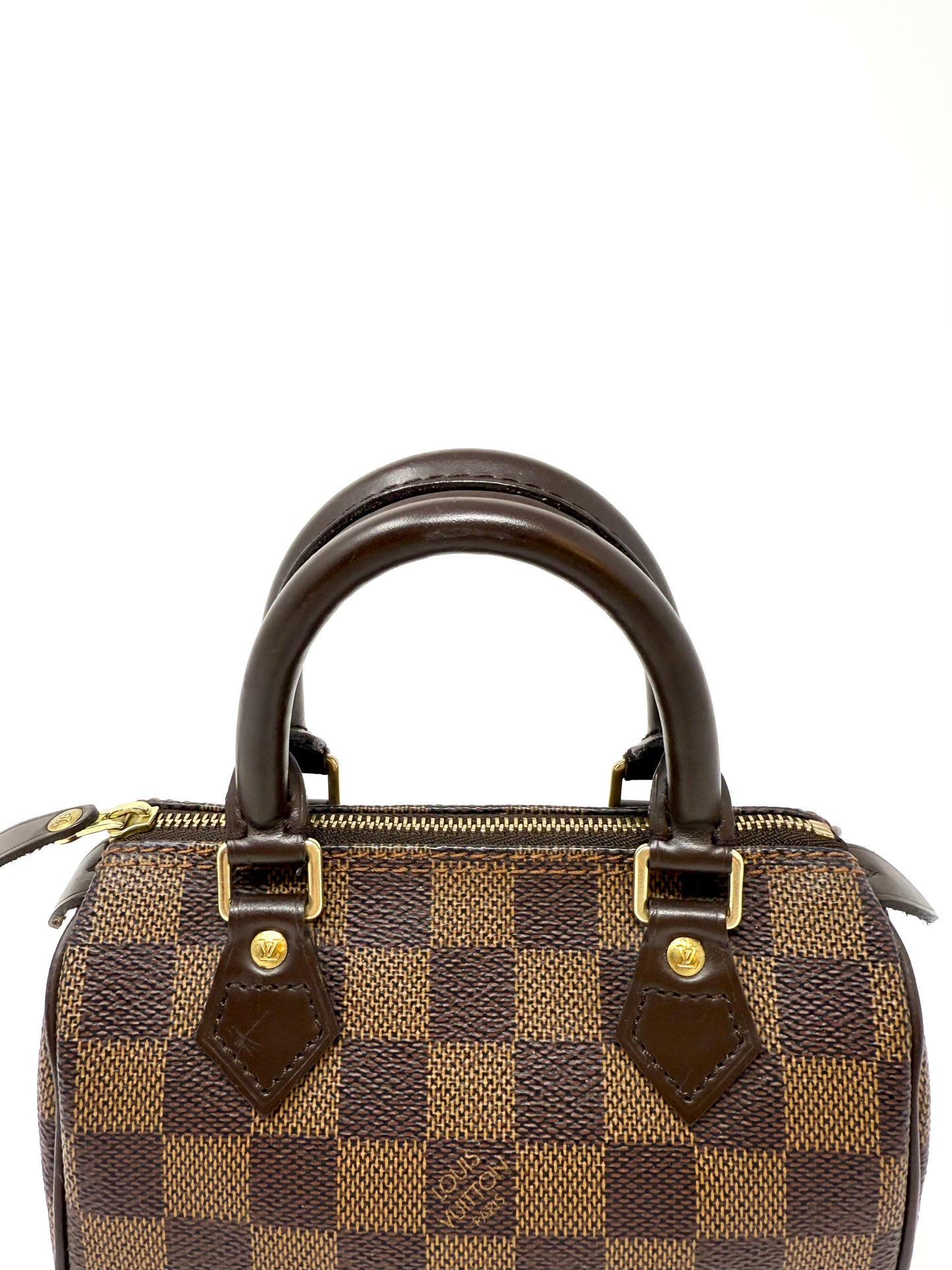 Louis Vuitton Speedy Mini HL Handbag Damier Ebene Limited Edition Special Order
