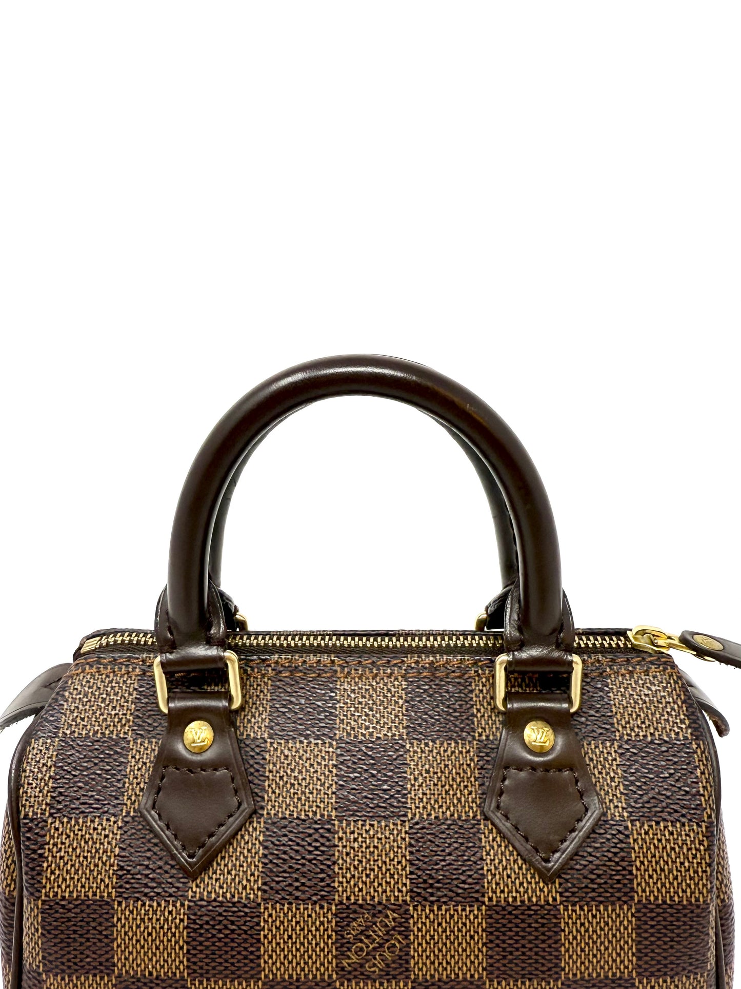 Louis Vuitton Speedy Mini HL Handbag Damier Ebene Limited Edition Special Order