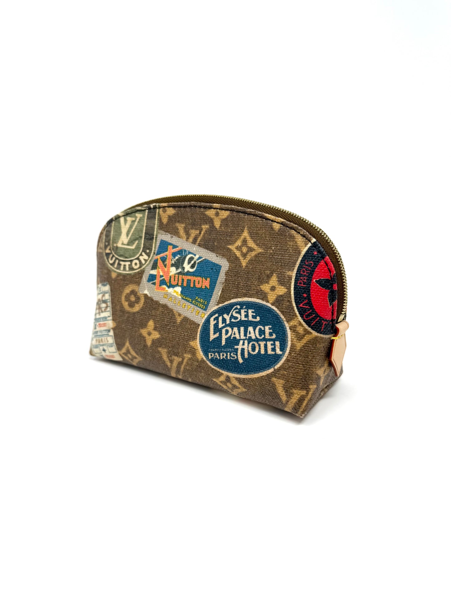 Louis Vuitton Voyage Flight Mode Hotel Stickers Cosmetic Pouch