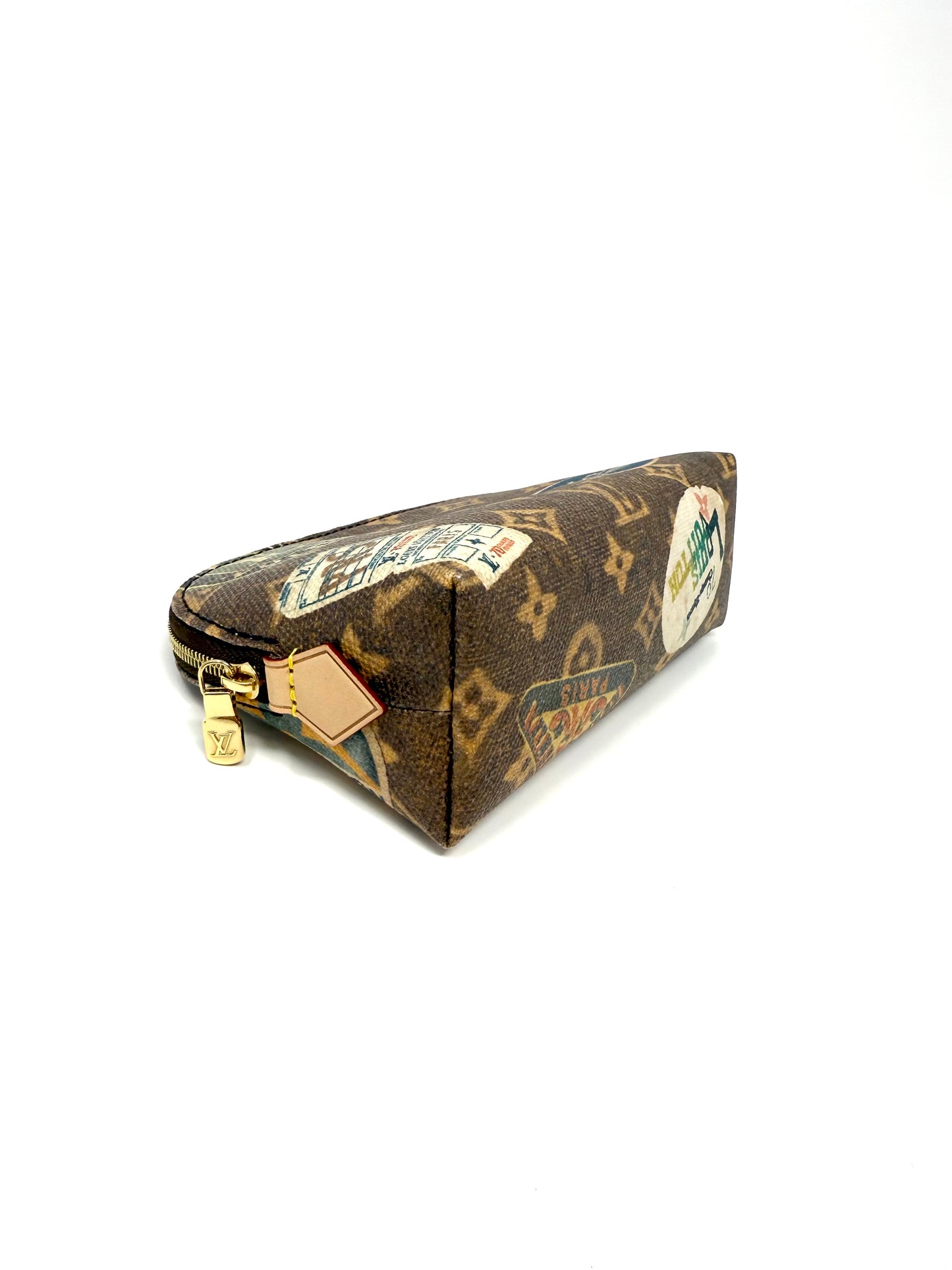 Louis Vuitton Voyage Flight Mode Hotel Stickers Cosmetic Pouch