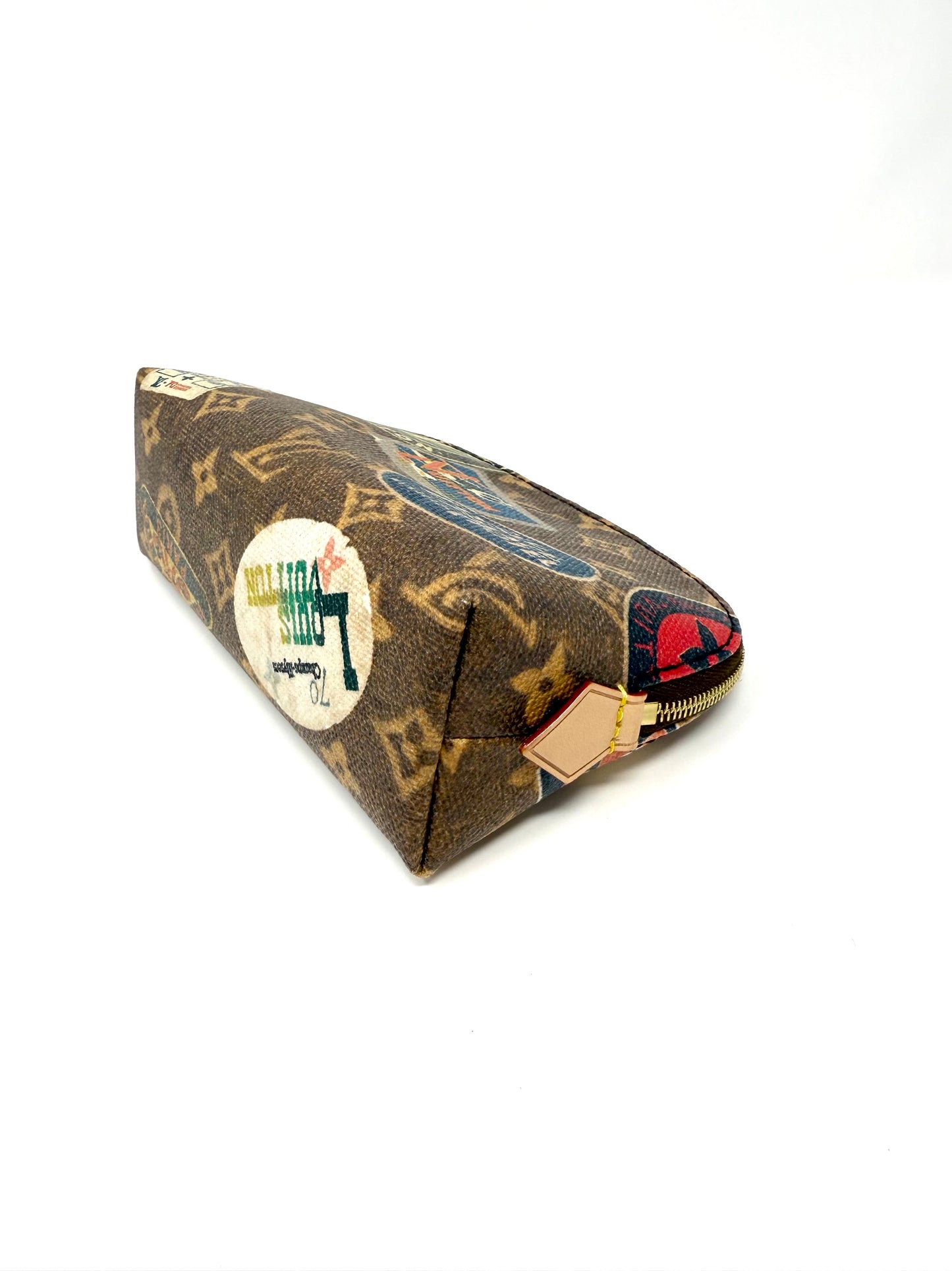 Louis Vuitton Voyage Flight Mode Hotel Stickers Cosmetic Pouch