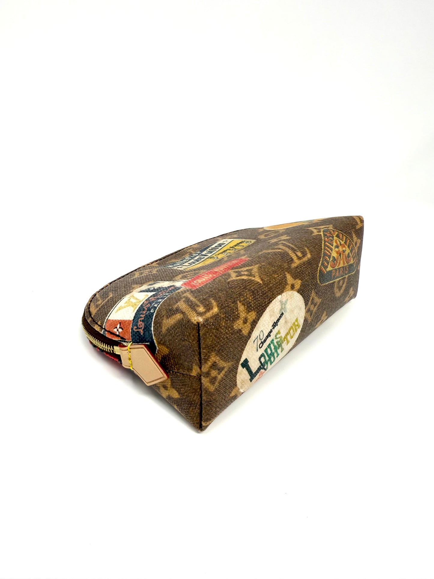 Louis Vuitton Voyage Flight Mode Hotel Stickers Cosmetic Pouch