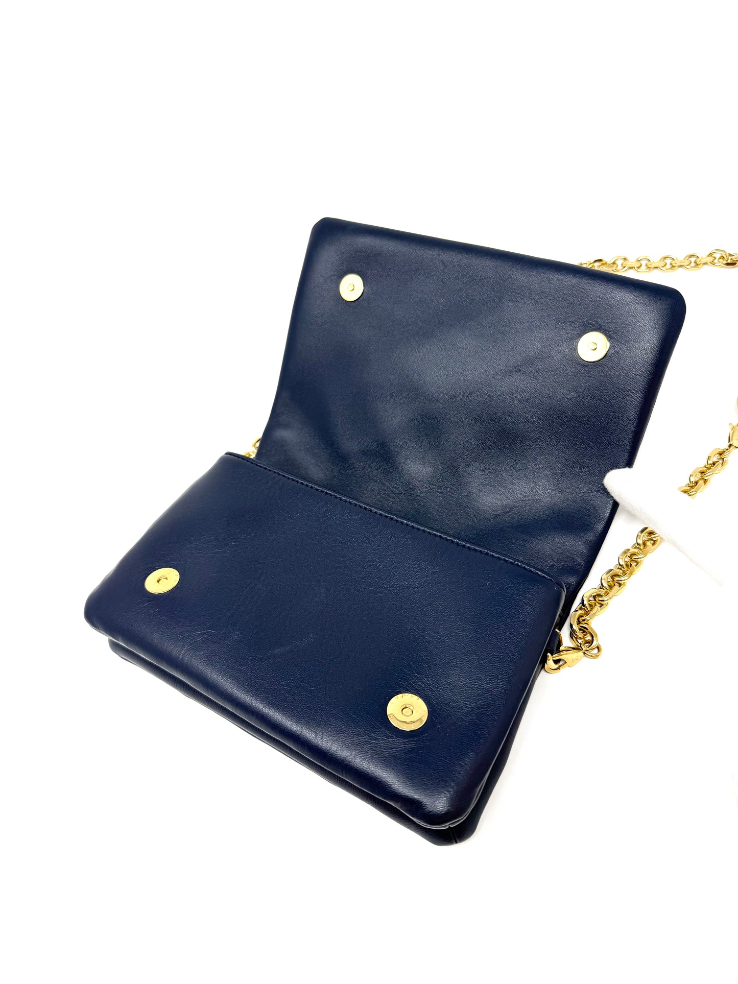 Louis Vuitton LV Garden Pochette Coussin Embossed Multicolor Monogram Navy