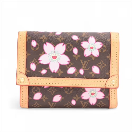 Louis Vuitton Murakami LV×TM Portefeuille Victorine Cherry Blossom Sakura Wallet