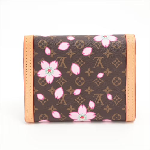 Louis Vuitton Murakami LV×TM Portefeuille Victorine Cherry Blossom Sakura Wallet
