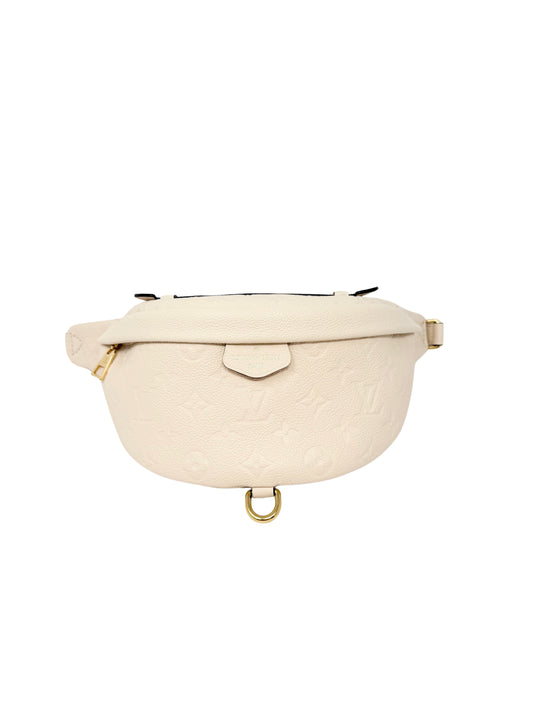 Louis Vuitton Empreinte BumBag Waist Belt Bag Creme Ivory White Cream Creme