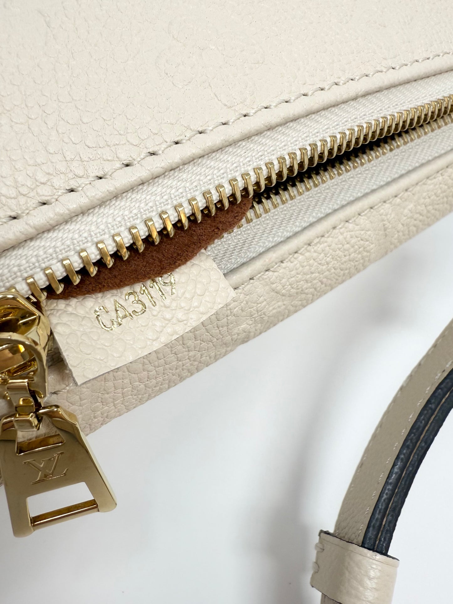 Louis Vuitton Empreinte BumBag Waist Belt Bag Creme Ivory White Cream Creme