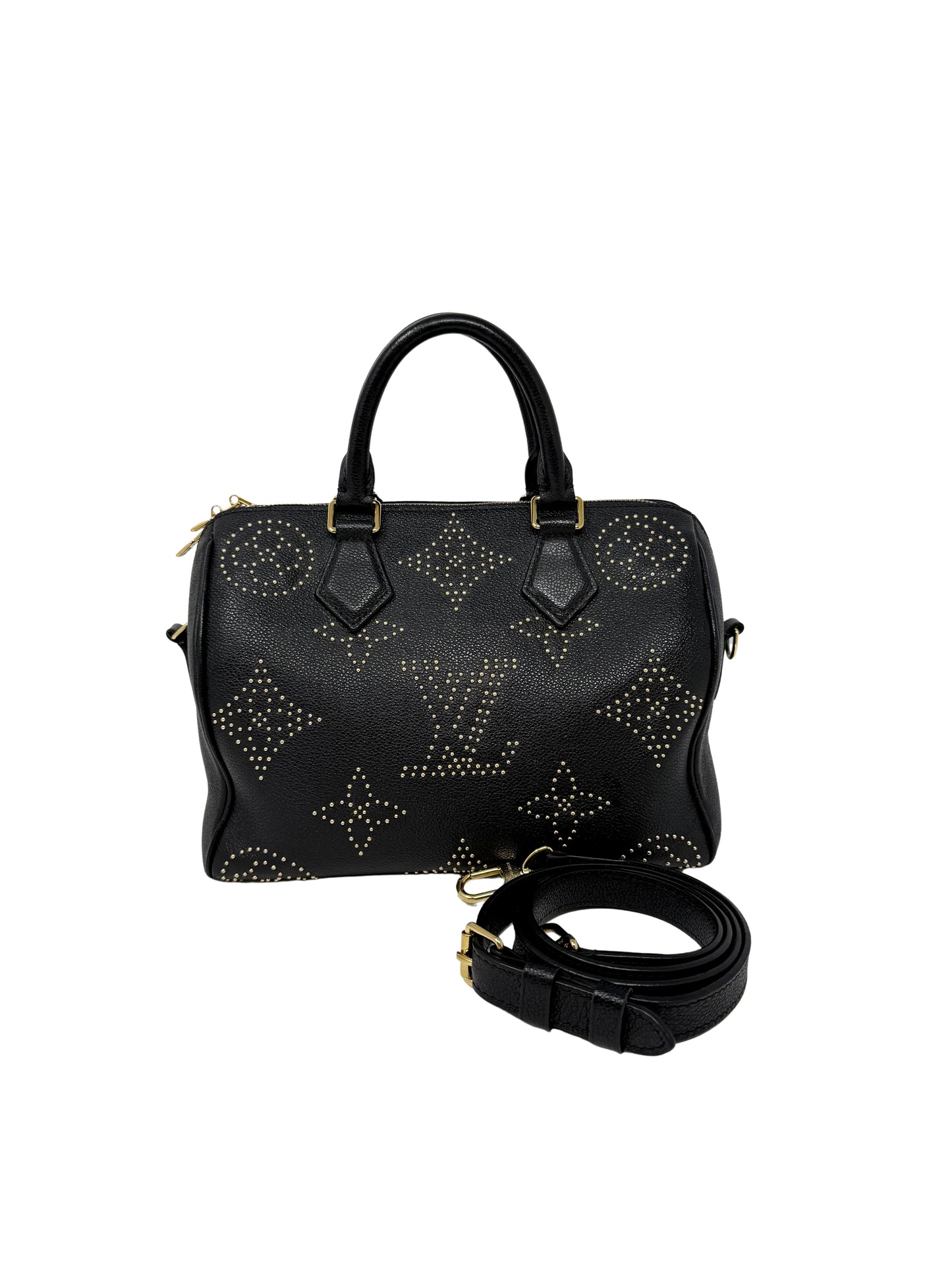 Louis Vuitton Constellation Studded Speedy Bandouliere 25 Black Night Sky