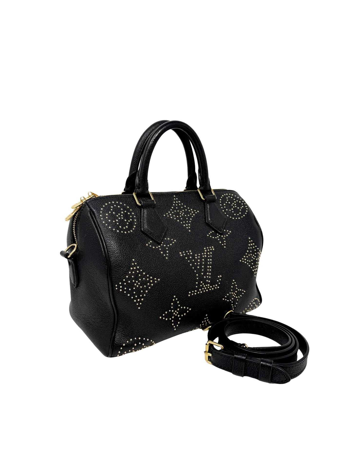 Louis Vuitton Constellation Studded Speedy Bandouliere 25 Black Night Sky
