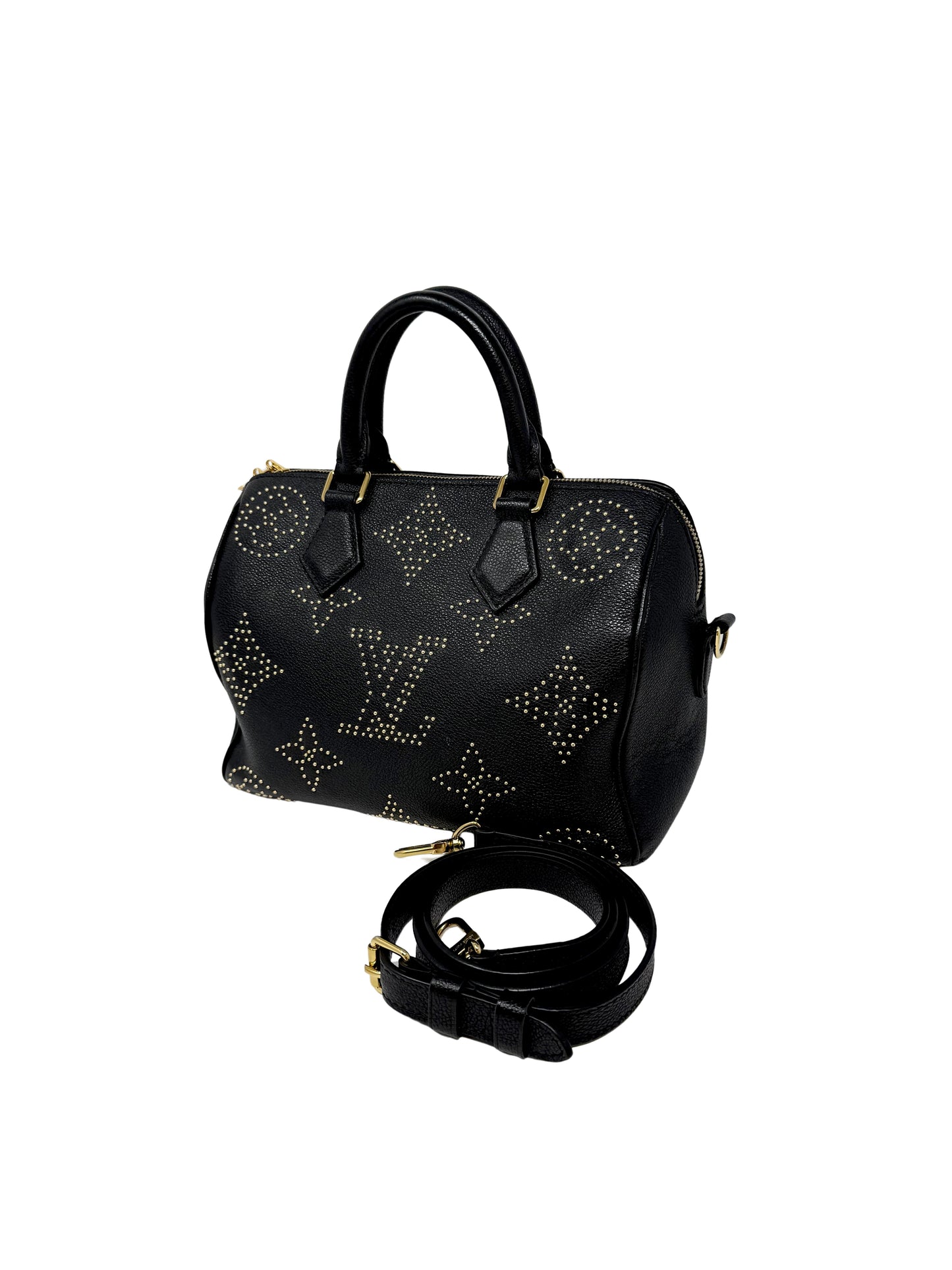 Louis Vuitton Constellation Studded Speedy Bandouliere 25 Black Night Sky