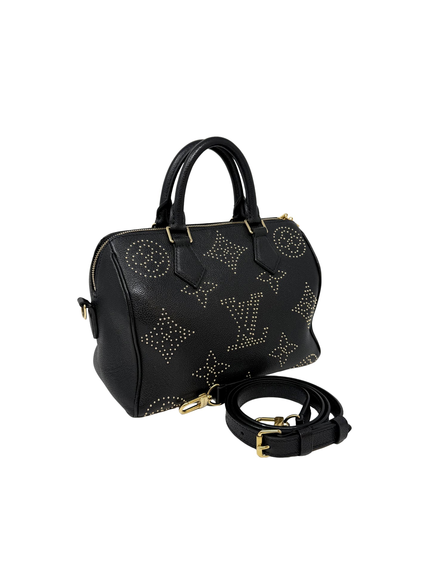 Louis Vuitton Constellation Studded Speedy Bandouliere 25 Black Night Sky