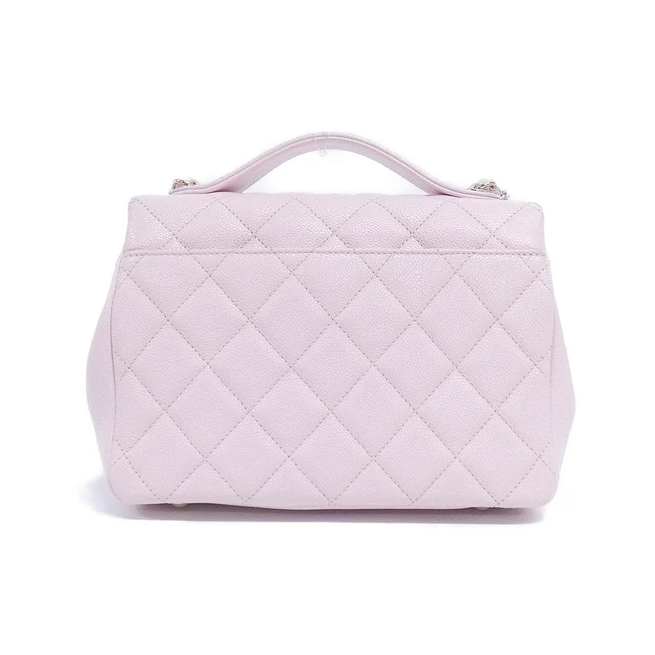 CHANEL Caviar Quilted Medium Business Affinity Flap Light Sakura Rose Pink
