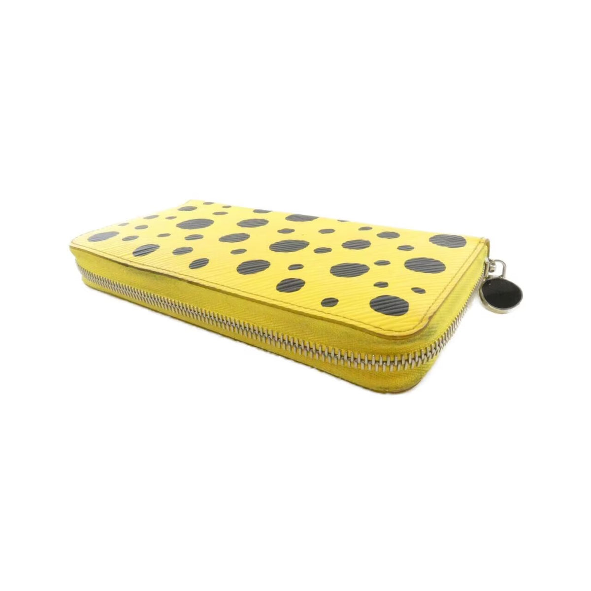 Louis Vuitton Yayoi Kasuma Zippy Wallet Epi Yellow Black Infinity Dots