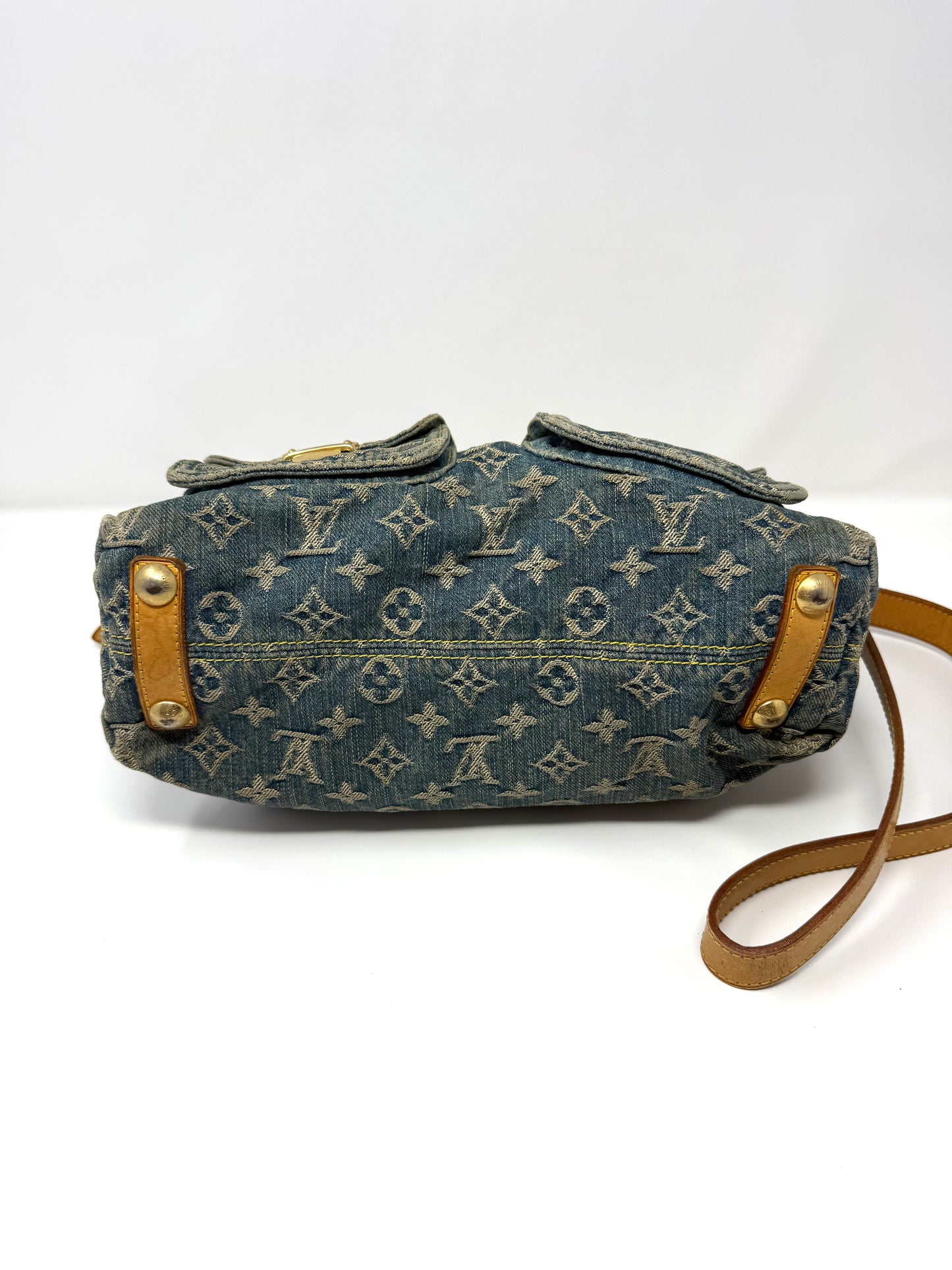 Louis Vuitton Monogram Denim Baggy PM Blue