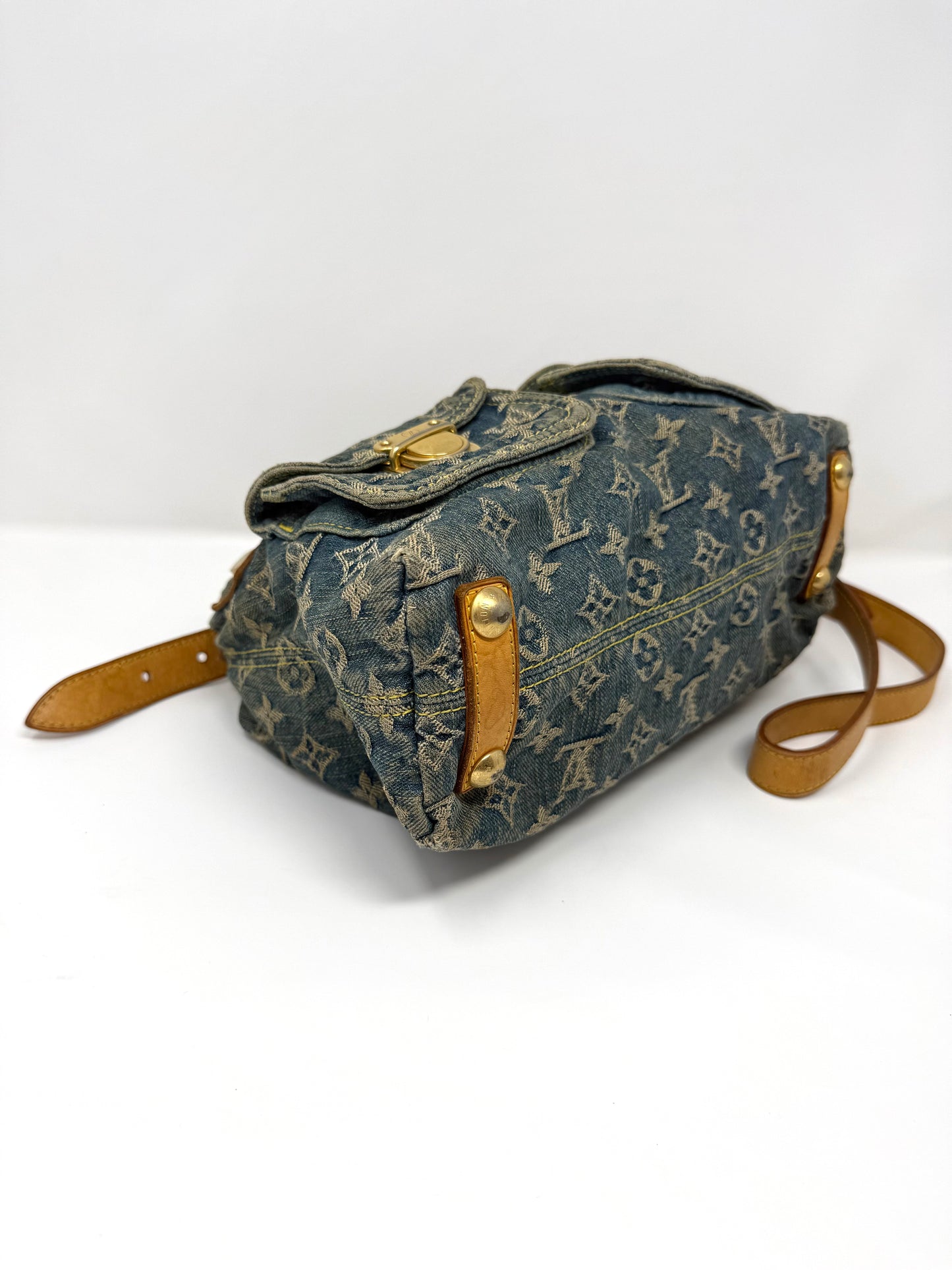 Louis Vuitton Monogram Denim Baggy PM Blue