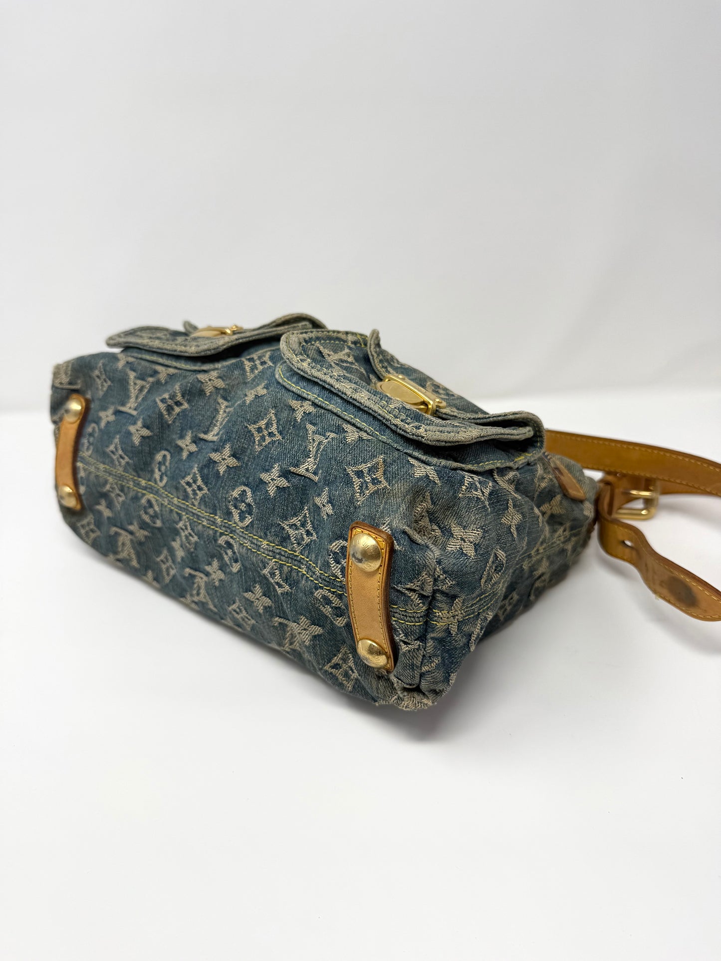 Louis Vuitton Monogram Denim Baggy PM Blue