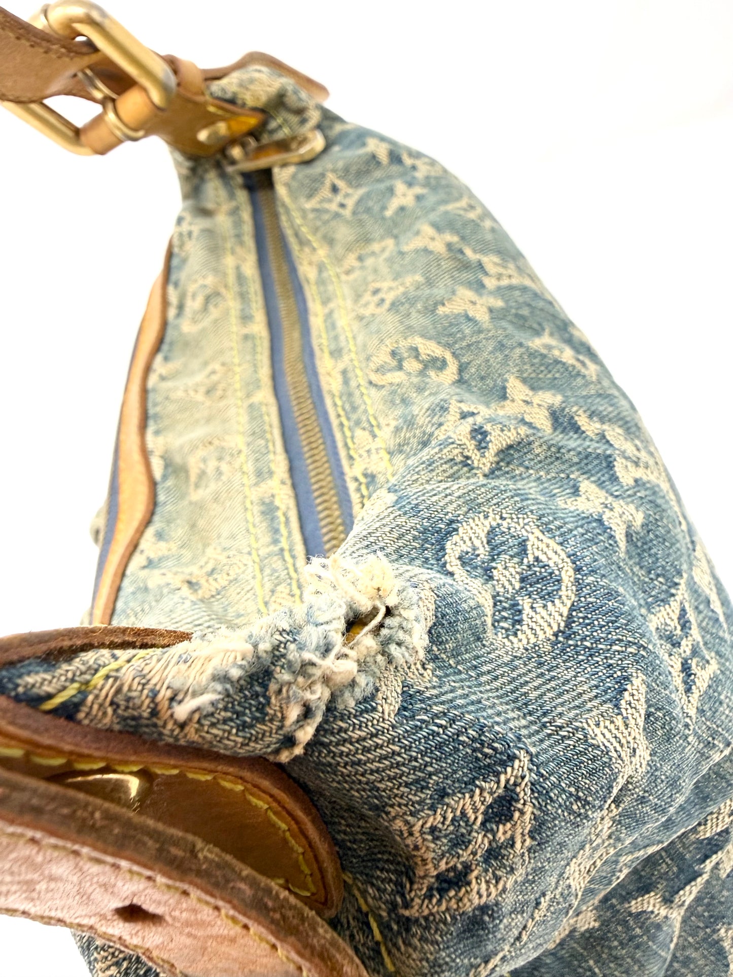 Louis Vuitton Monogram Denim Baggy PM Blue