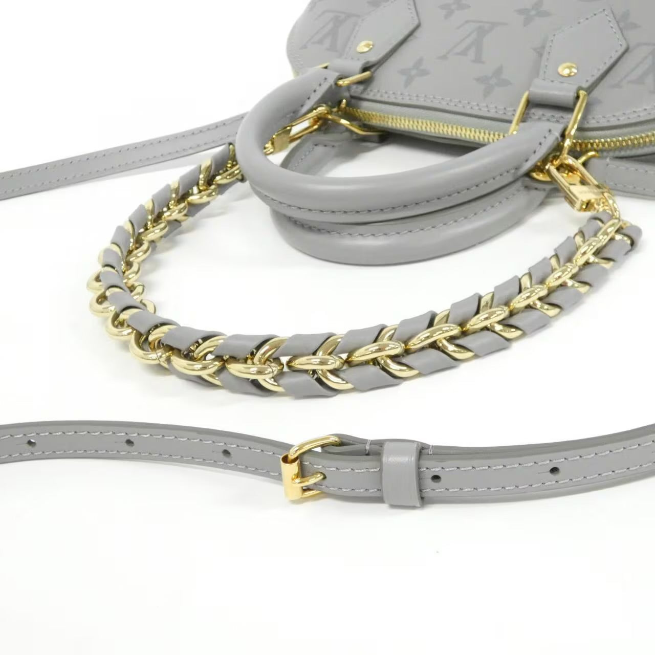 Louis Vuitton Monogram Ink Alma BB Chain Trianon Grey