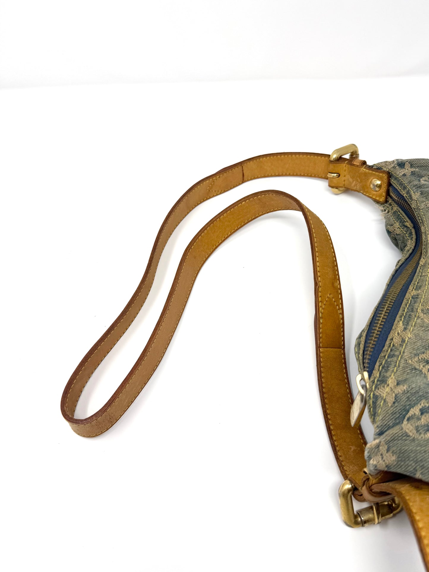 Louis Vuitton Monogram Denim Baggy PM Blue