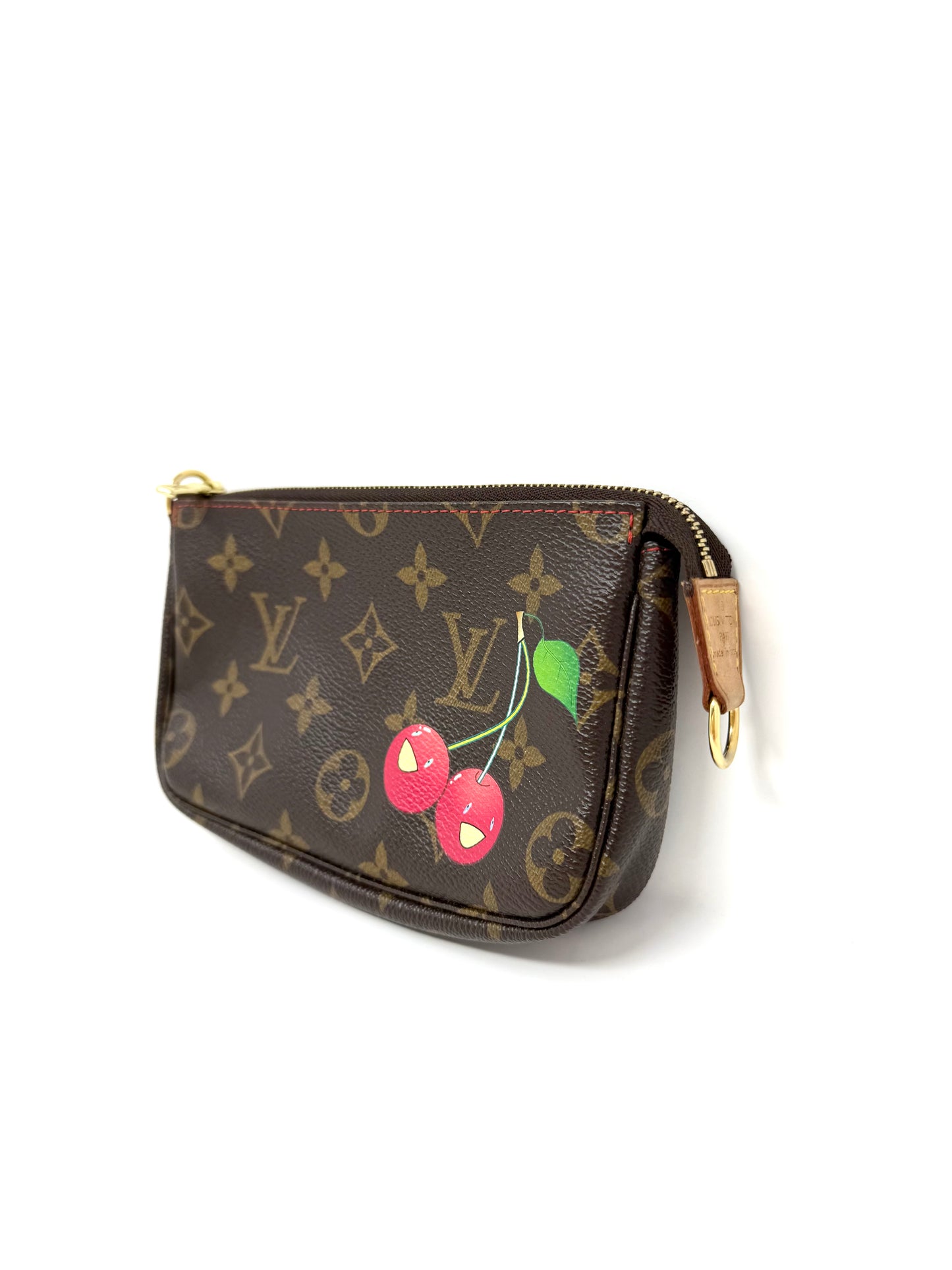 Louis Vuitton Takashi Murakami Cerises Cherry Bucket Pochette Accessories Pouch