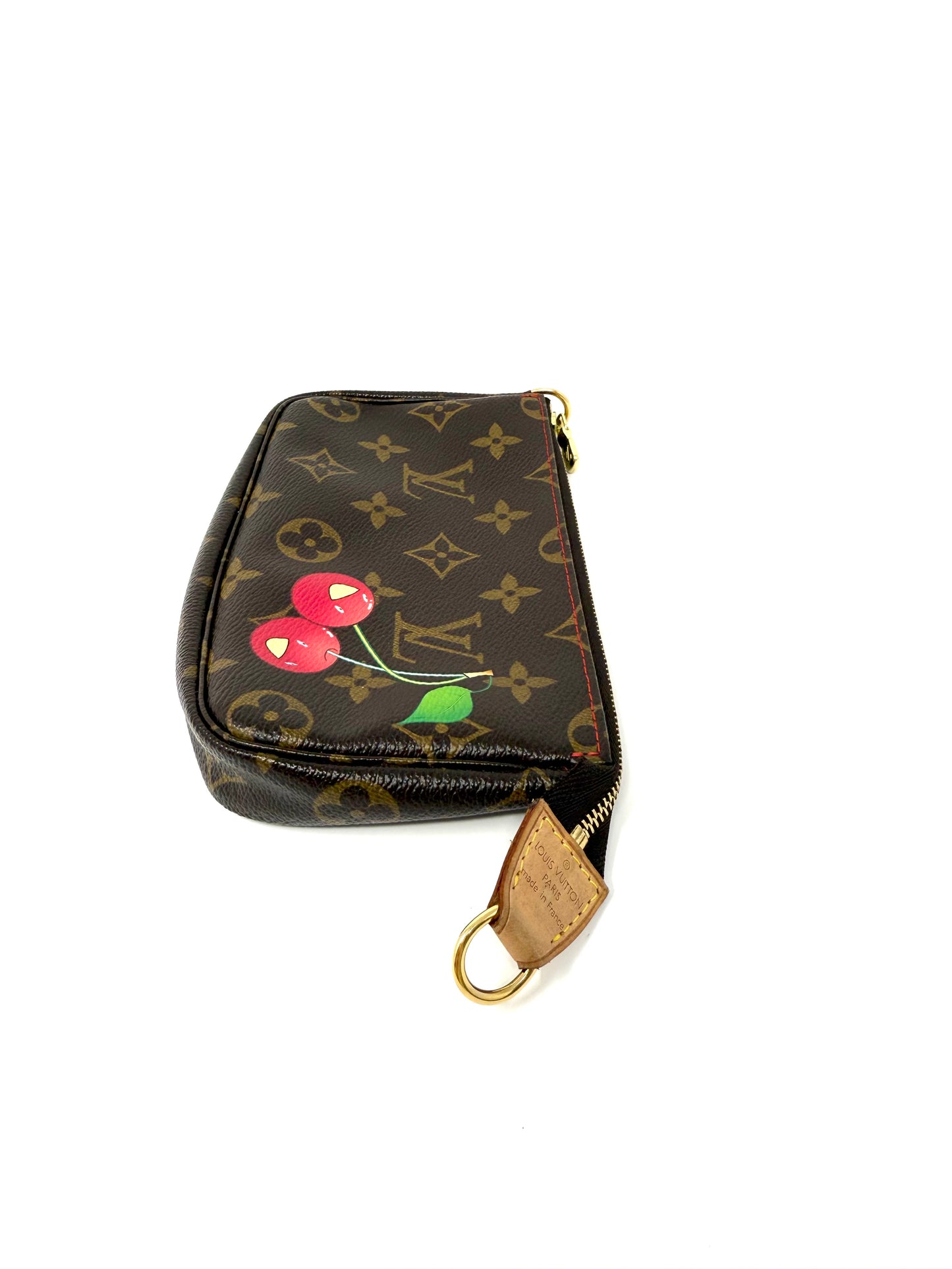 Louis Vuitton Takashi Murakami Cerises Cherry Bucket Pochette Accessories Pouch