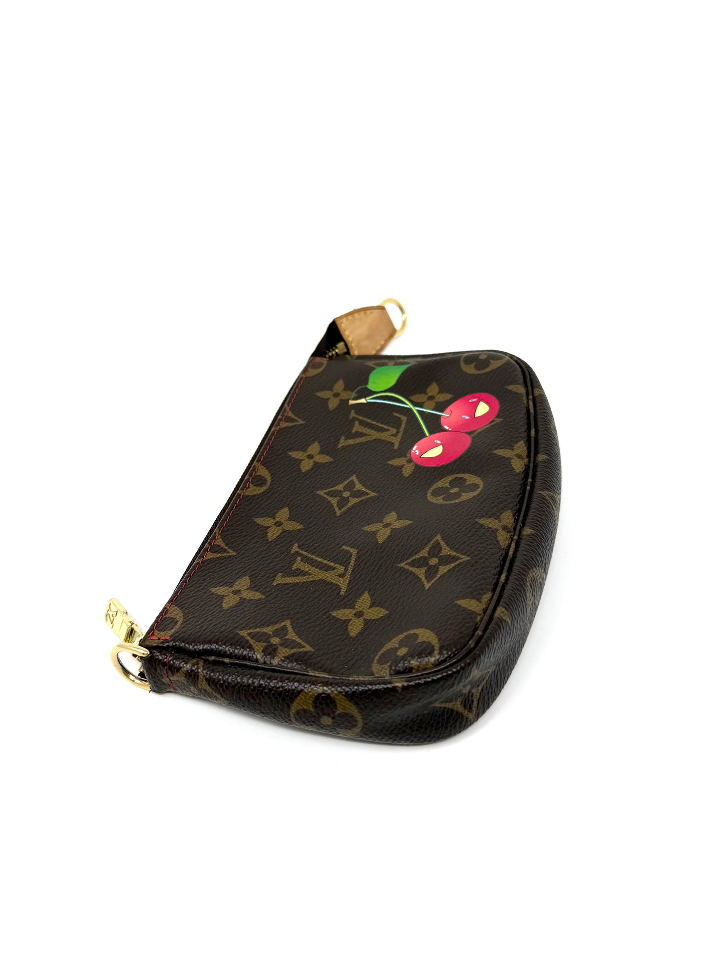 Louis Vuitton Takashi Murakami Cerises Cherry Bucket Pochette Accessories Pouch