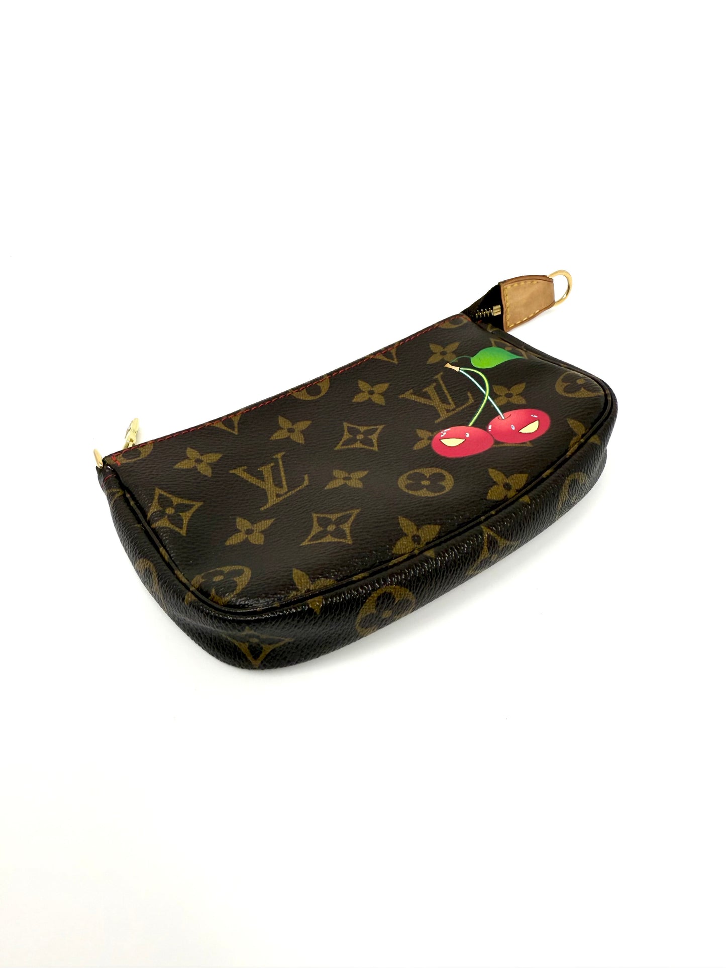Louis Vuitton Takashi Murakami Cerises Cherry Bucket Pochette Accessories Pouch