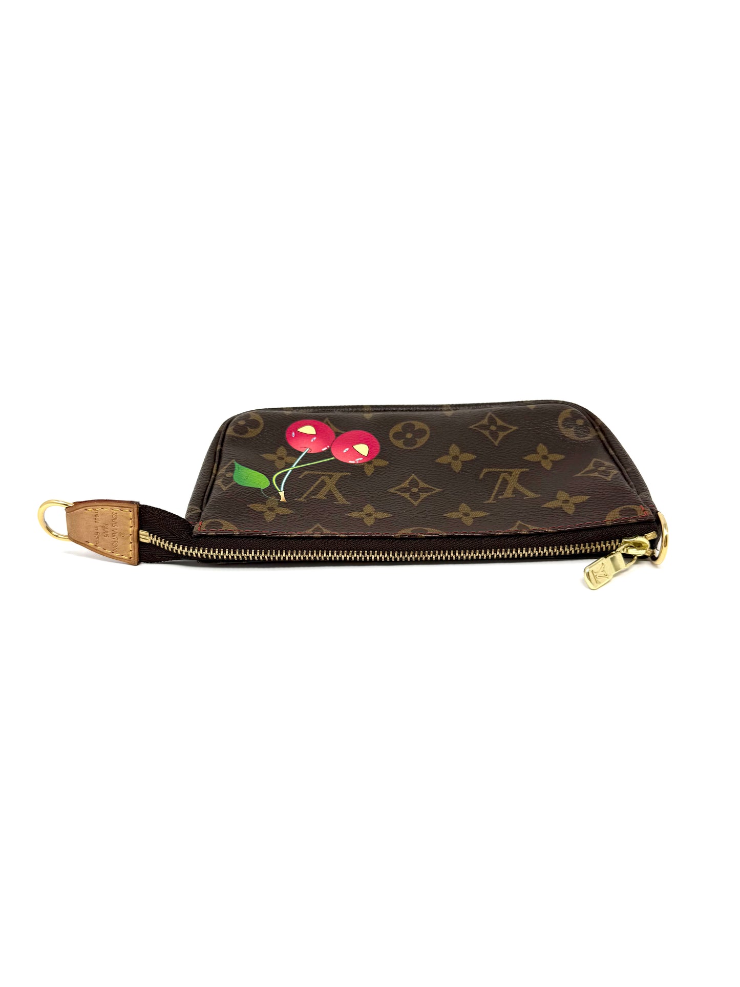 Louis Vuitton Takashi Murakami Cerises Cherry Bucket Pochette Accessories Pouch