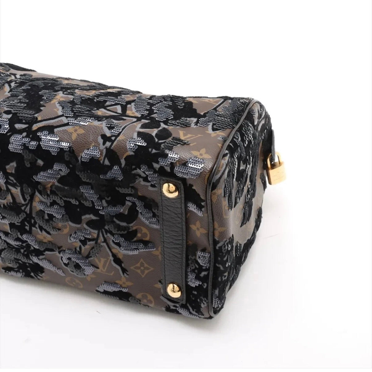 Louis Vuitton Fleur de Jais Speedy 30 Monogram Floral Sequins