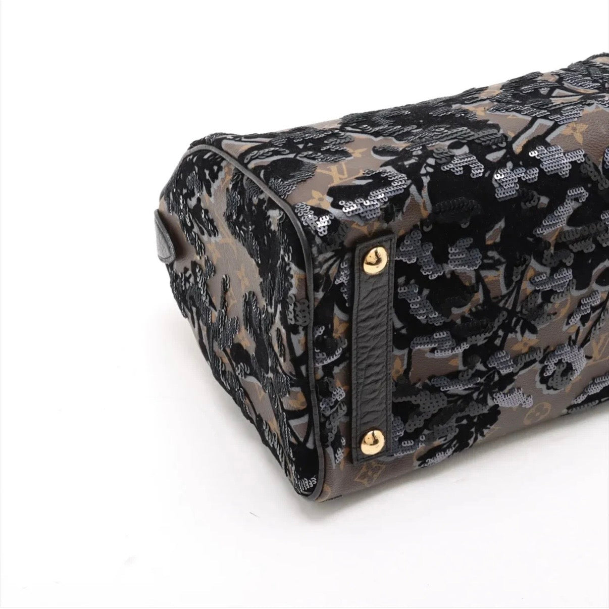 Louis Vuitton Fleur de Jais Speedy 30 Monogram Floral Sequins
