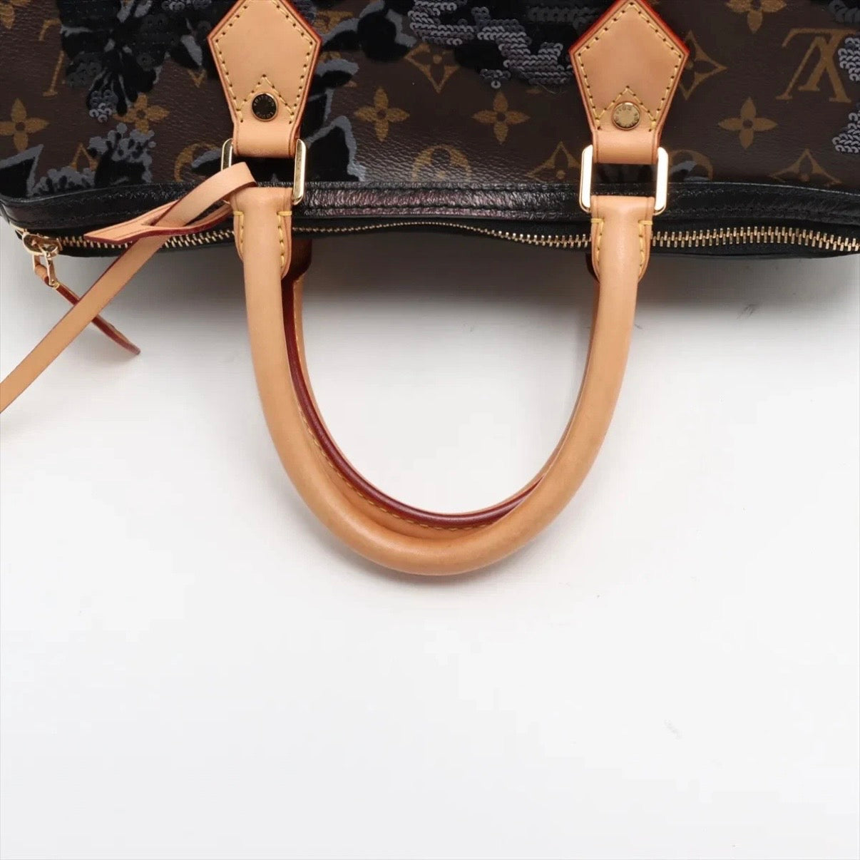 Louis Vuitton Fleur de Jais Speedy 30 Monogram Floral Sequins