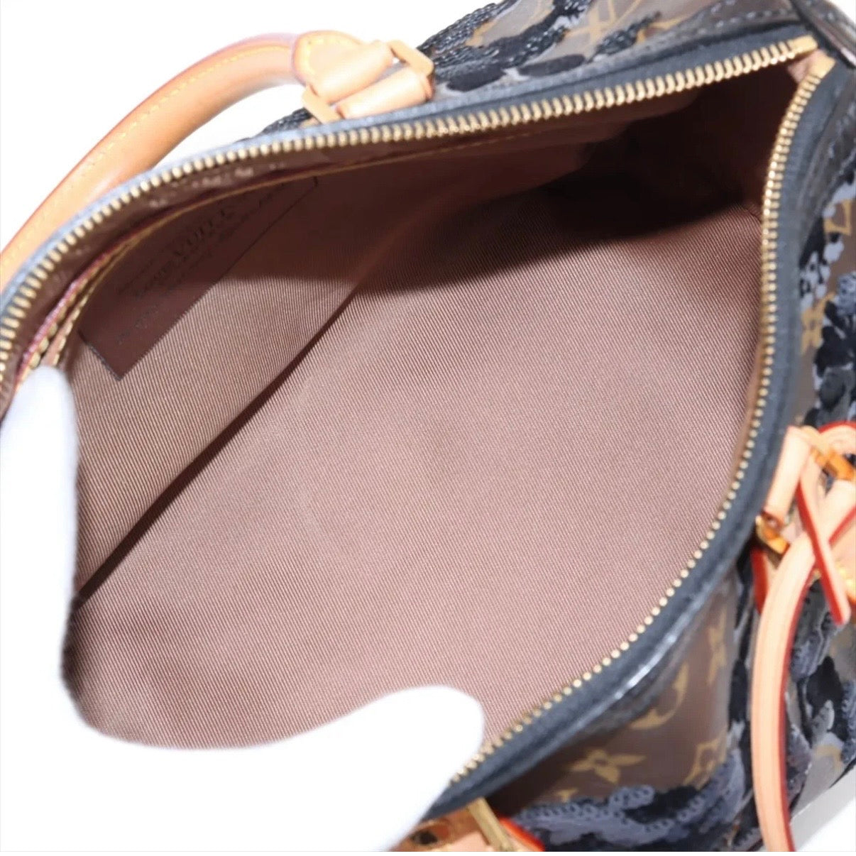 Louis Vuitton Fleur de Jais Speedy 30 Monogram Floral Sequins
