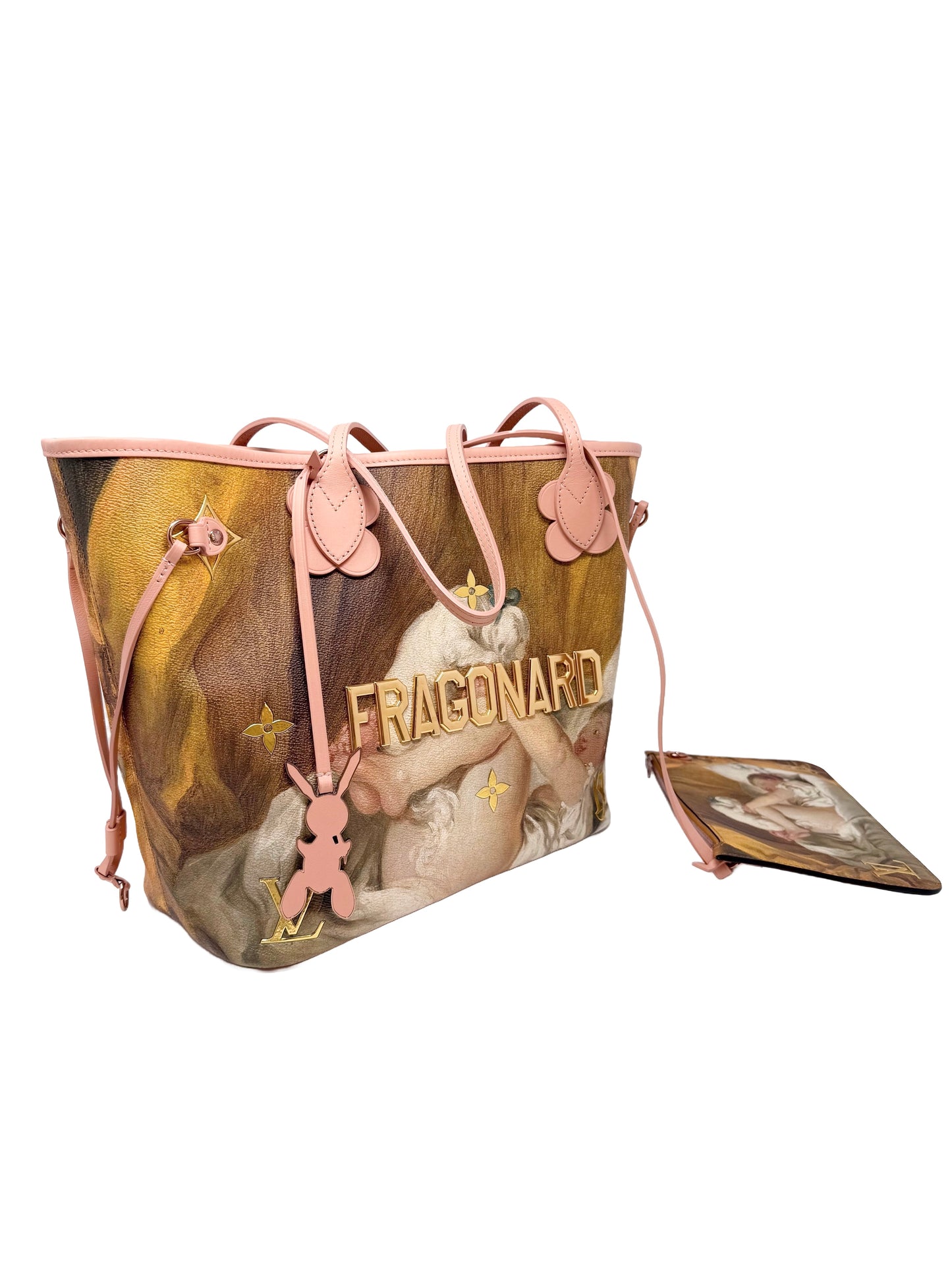 Louis Vuitton Fragonard Neverfull MM Masters Collection Pink