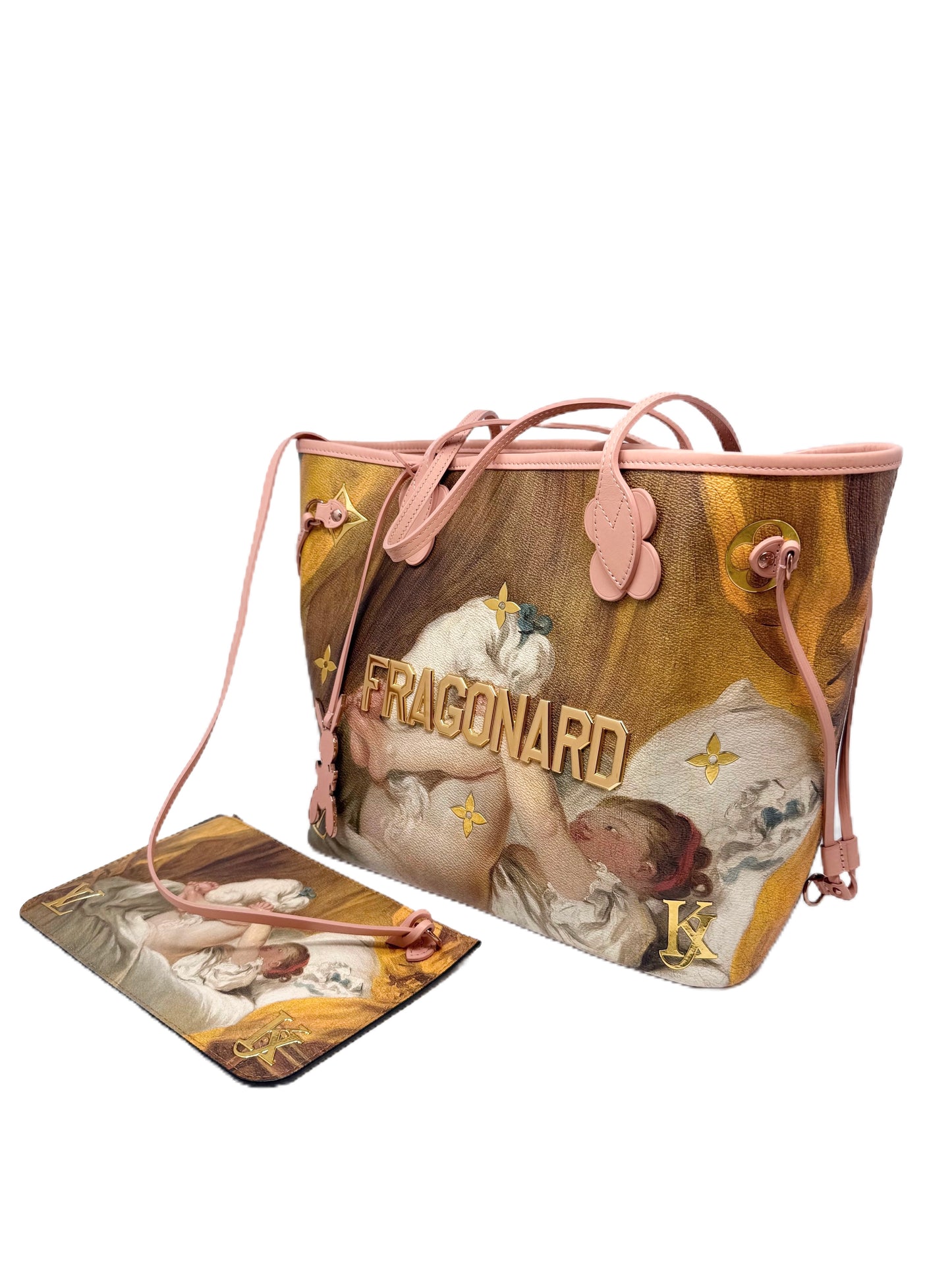 Louis Vuitton Fragonard Neverfull MM Masters Collection Pink