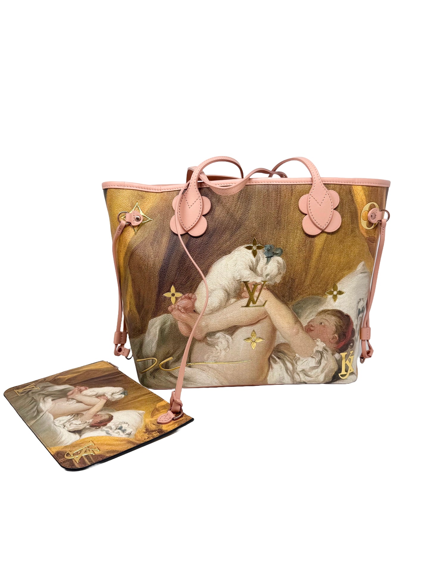 Louis Vuitton Fragonard Neverfull MM Masters Collection Pink