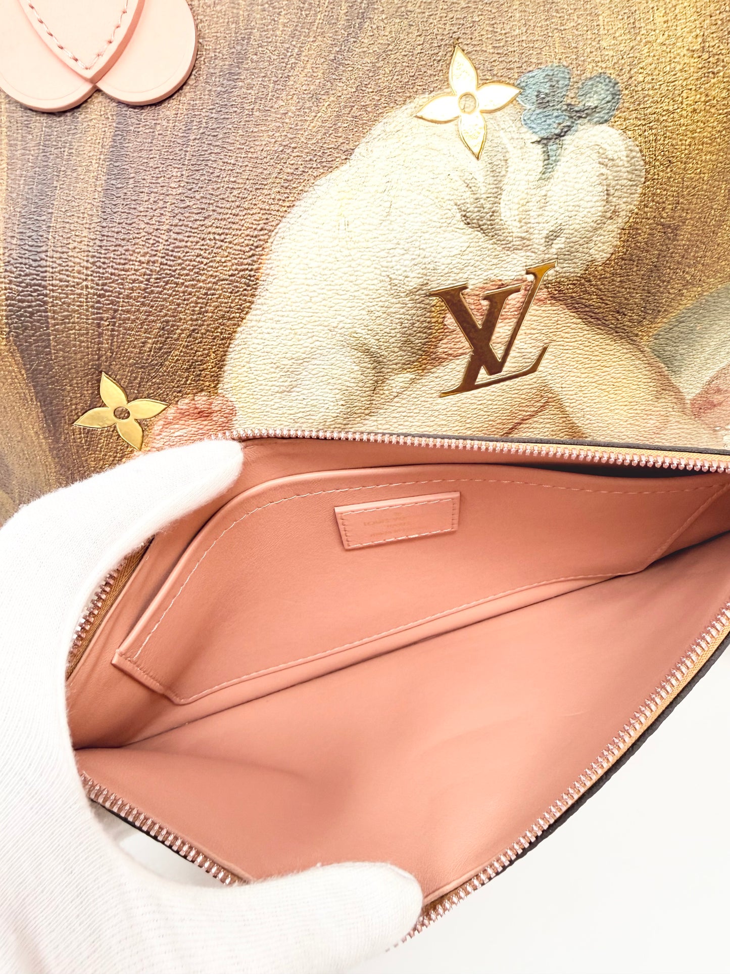 Louis Vuitton Fragonard Neverfull MM Masters Collection Pink