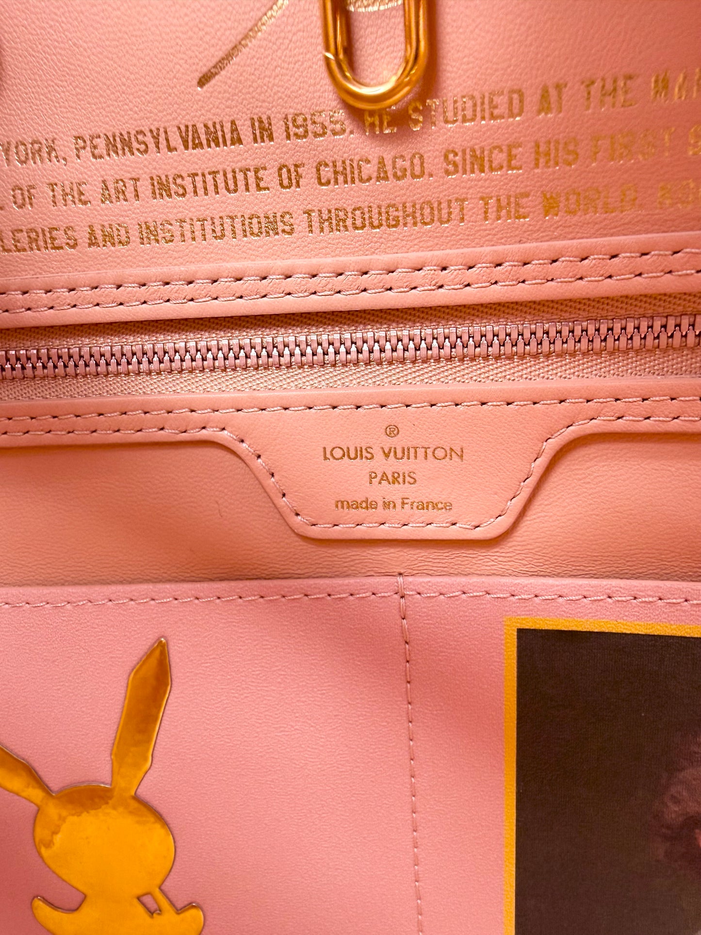 Louis Vuitton Fragonard Neverfull MM Masters Collection Pink