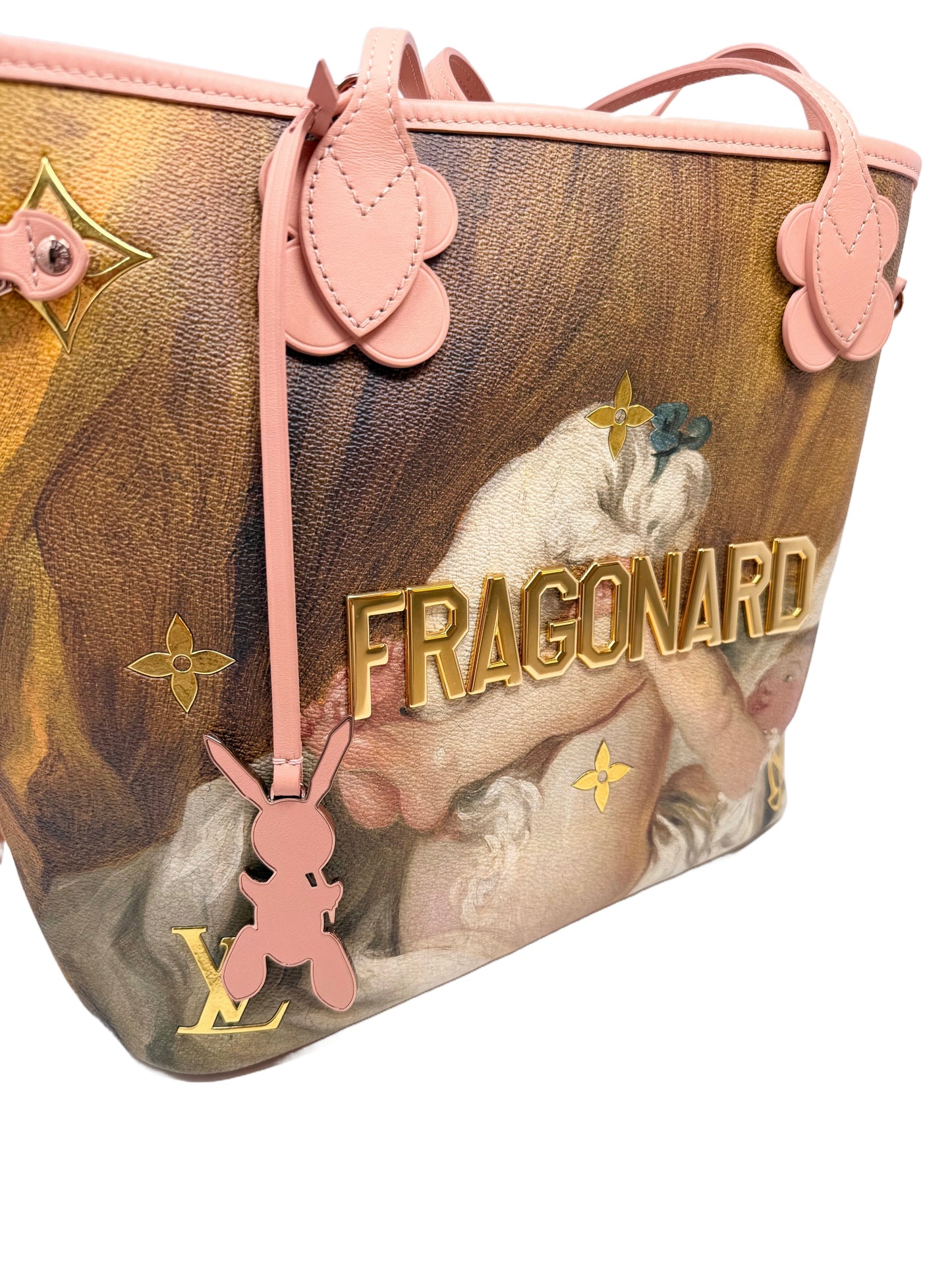 Louis Vuitton Fragonard Neverfull MM Masters Collection Pink