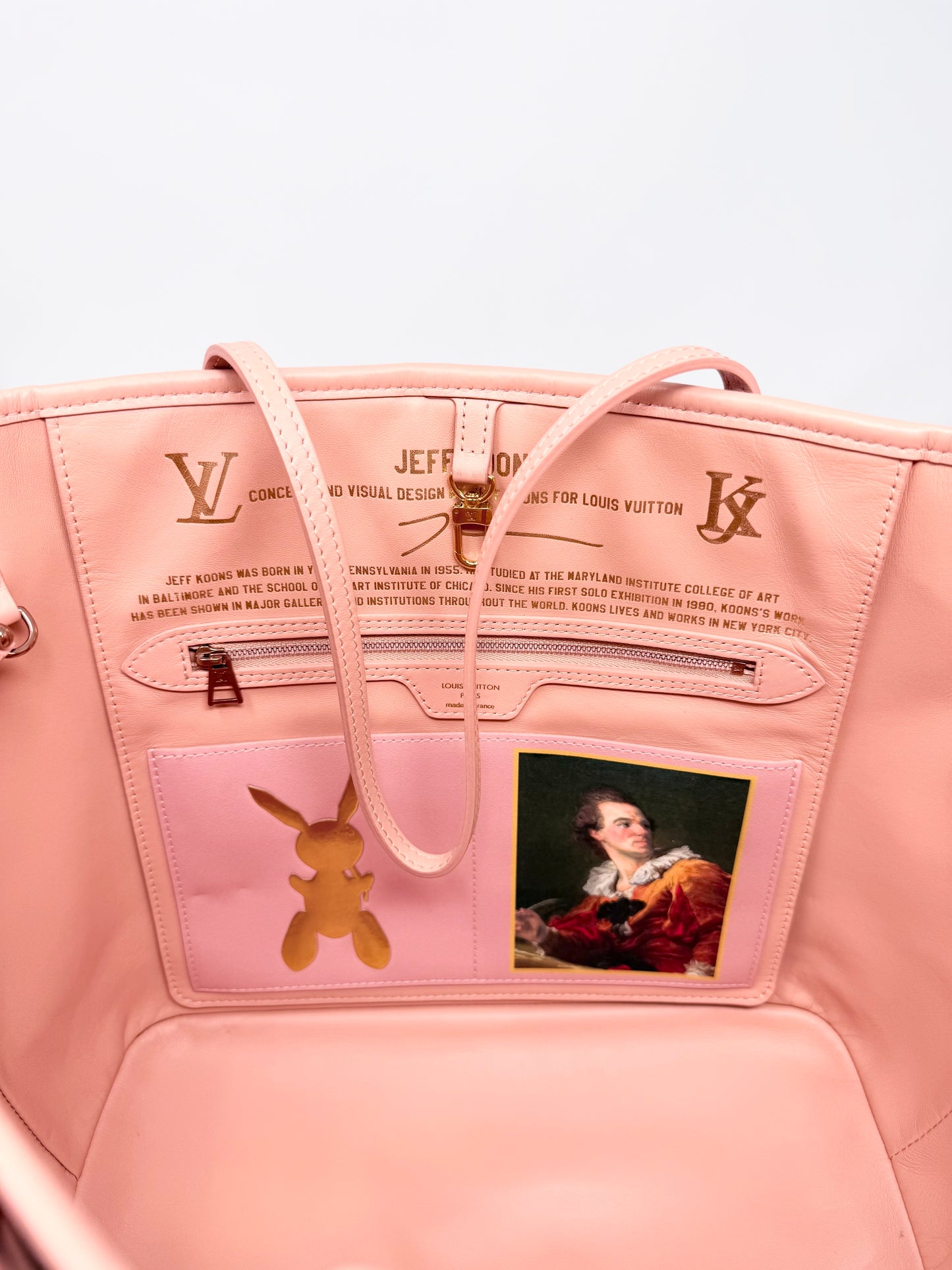 Louis Vuitton Fragonard Neverfull MM Masters Collection Pink