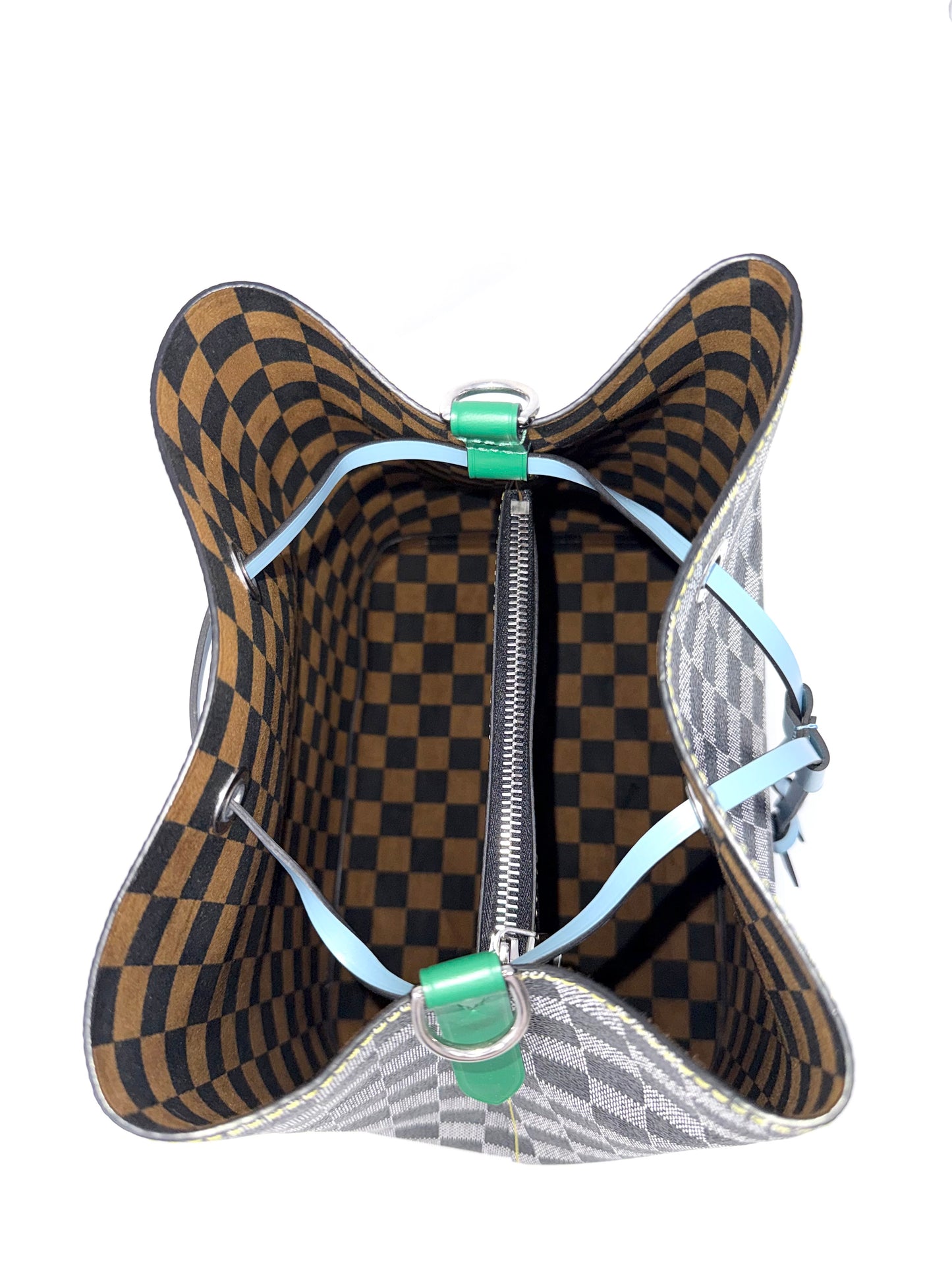 Louis Vuitton Damier Noir NeoNoe MM Tricolor Nicolas Ghesquiere